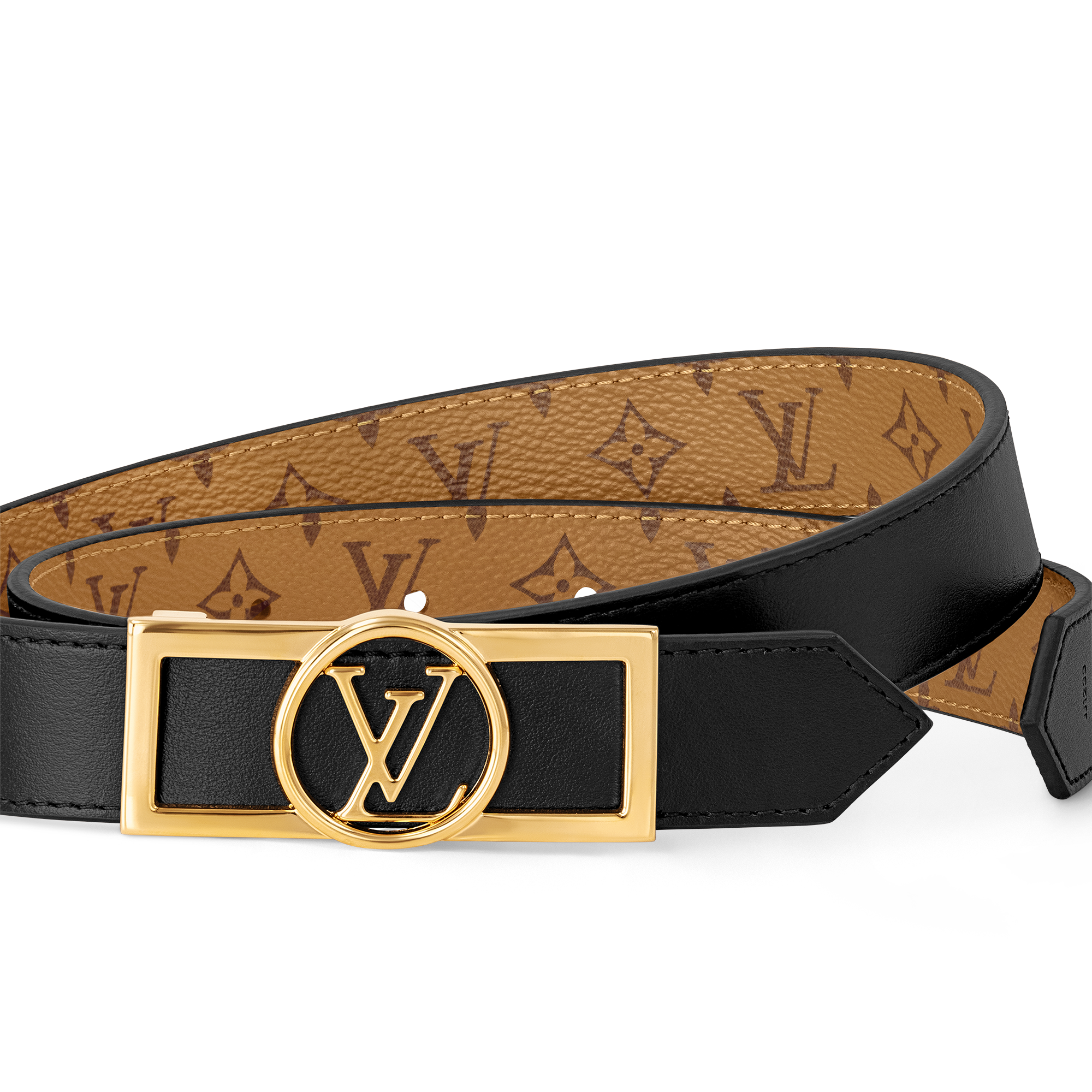 Dauphine 25毫米雙面皮帶 其他 Monogram 帆布 in 女士