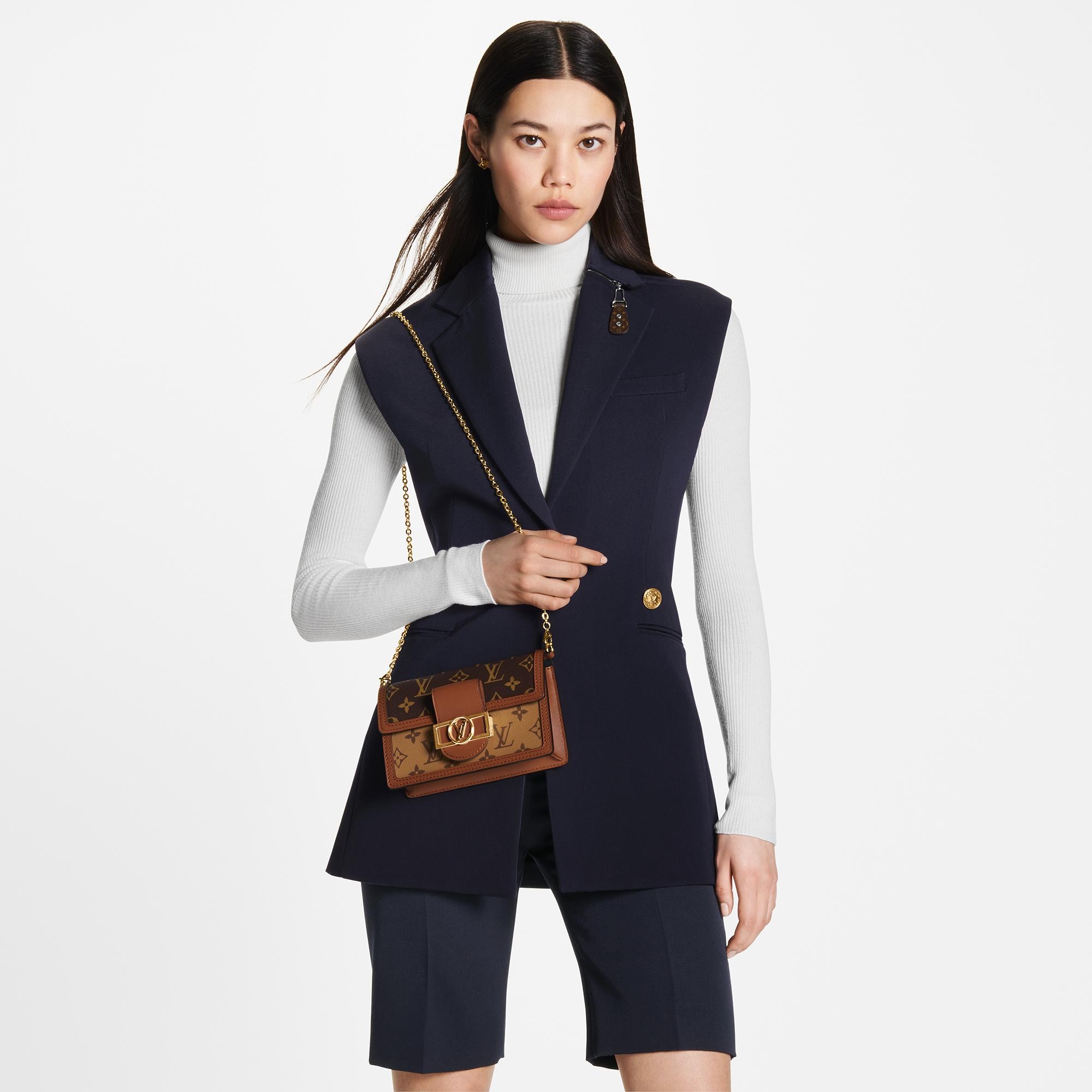 Dauphine 鏈條包 其他 Monogram 帆布 in 女士