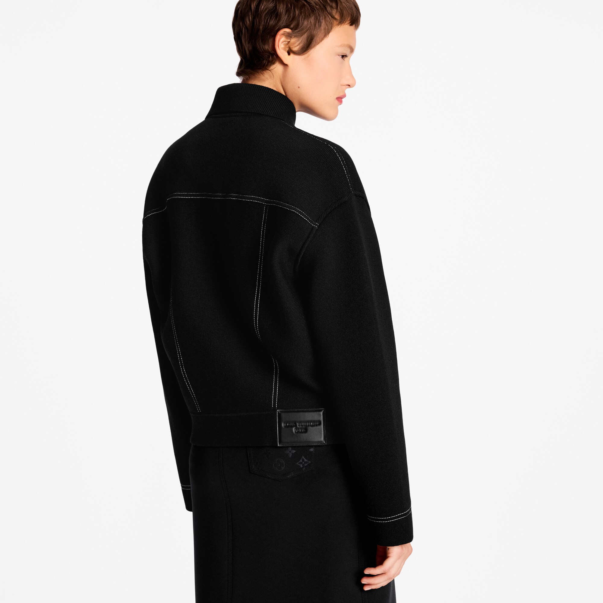 牛仔布效果針織外套  in 女士