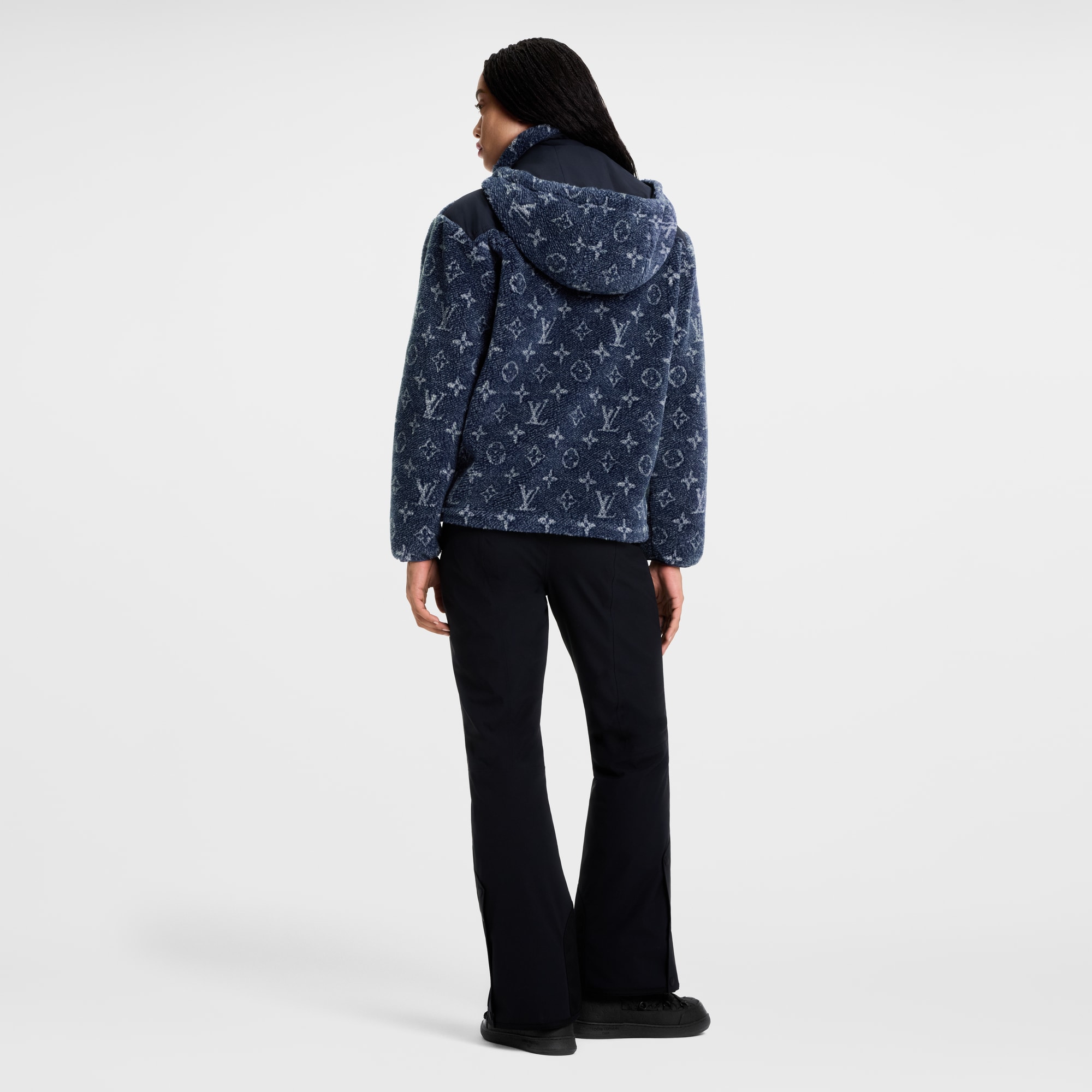 牛仔布效果 Monogram 圖案抓絨外套  in 女士