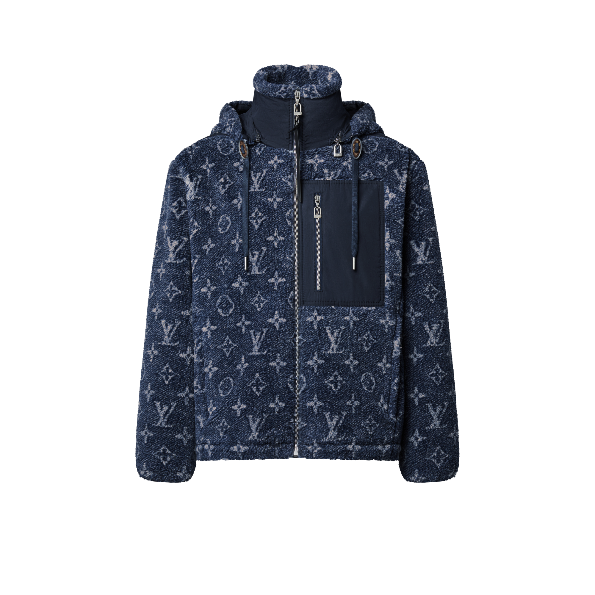牛仔布效果 Monogram 圖案抓絨外套  in 女士