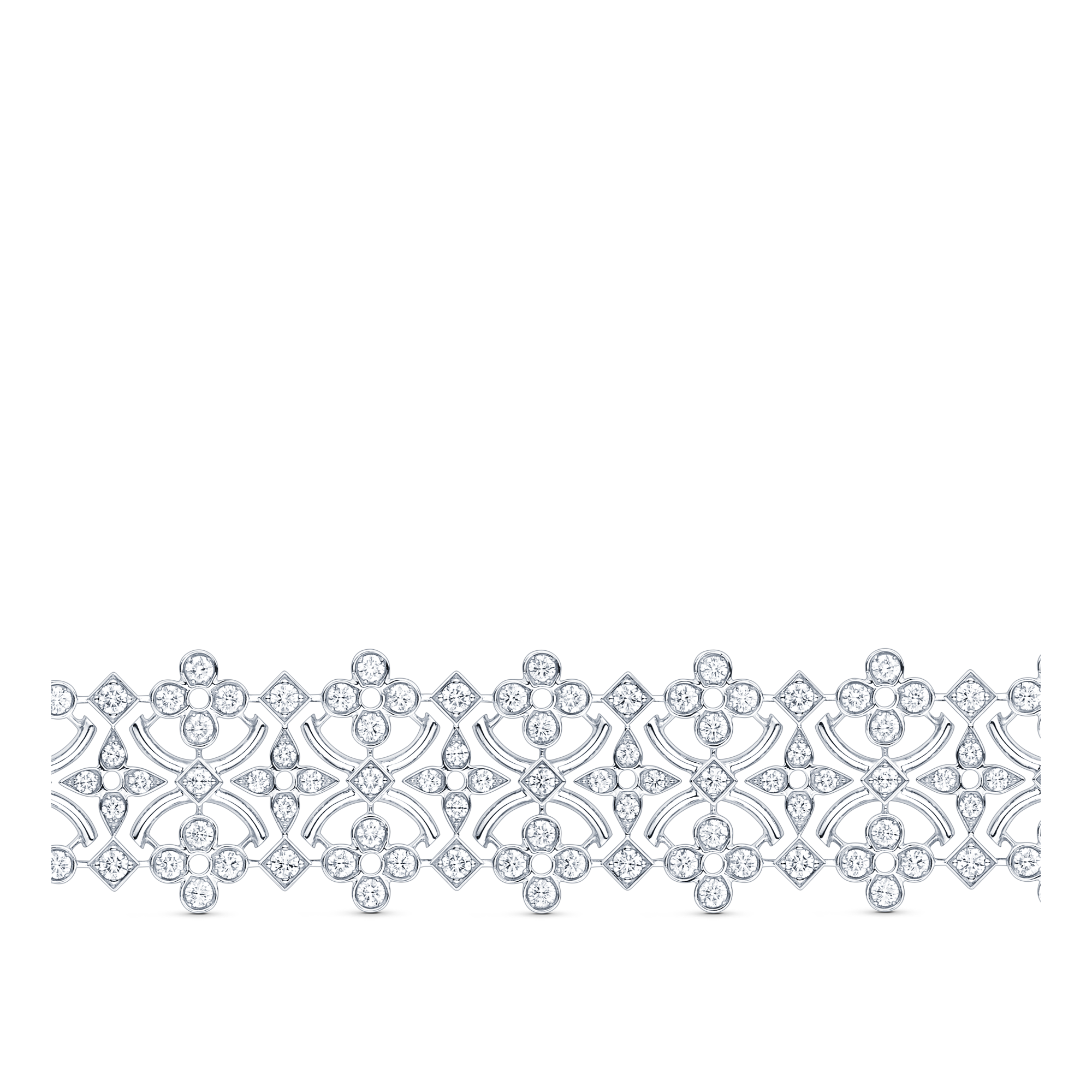 Dentelle Masterpiece 白K金配鑽石手鐲  in 珠寶系列
