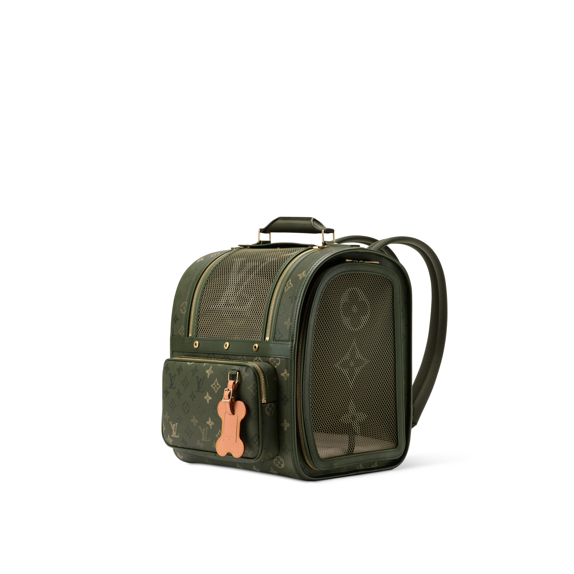 寵物犬後背包 Monogram Other 帆布 in 時尚包包及小型皮件