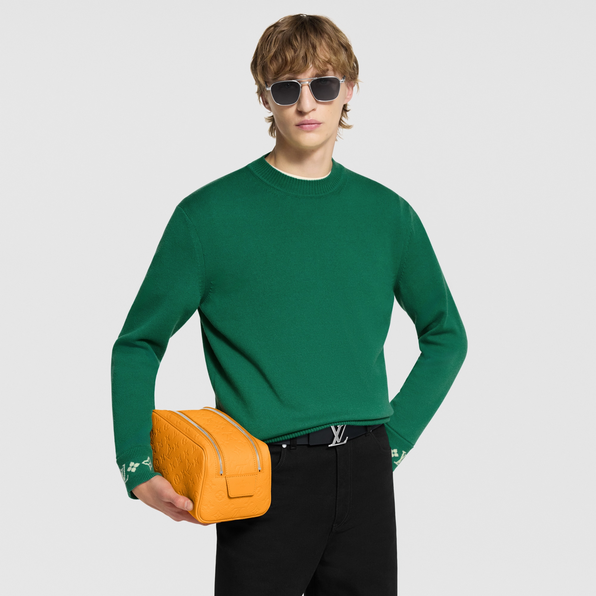 Dopp Kit Taurillon Monogram in 男士