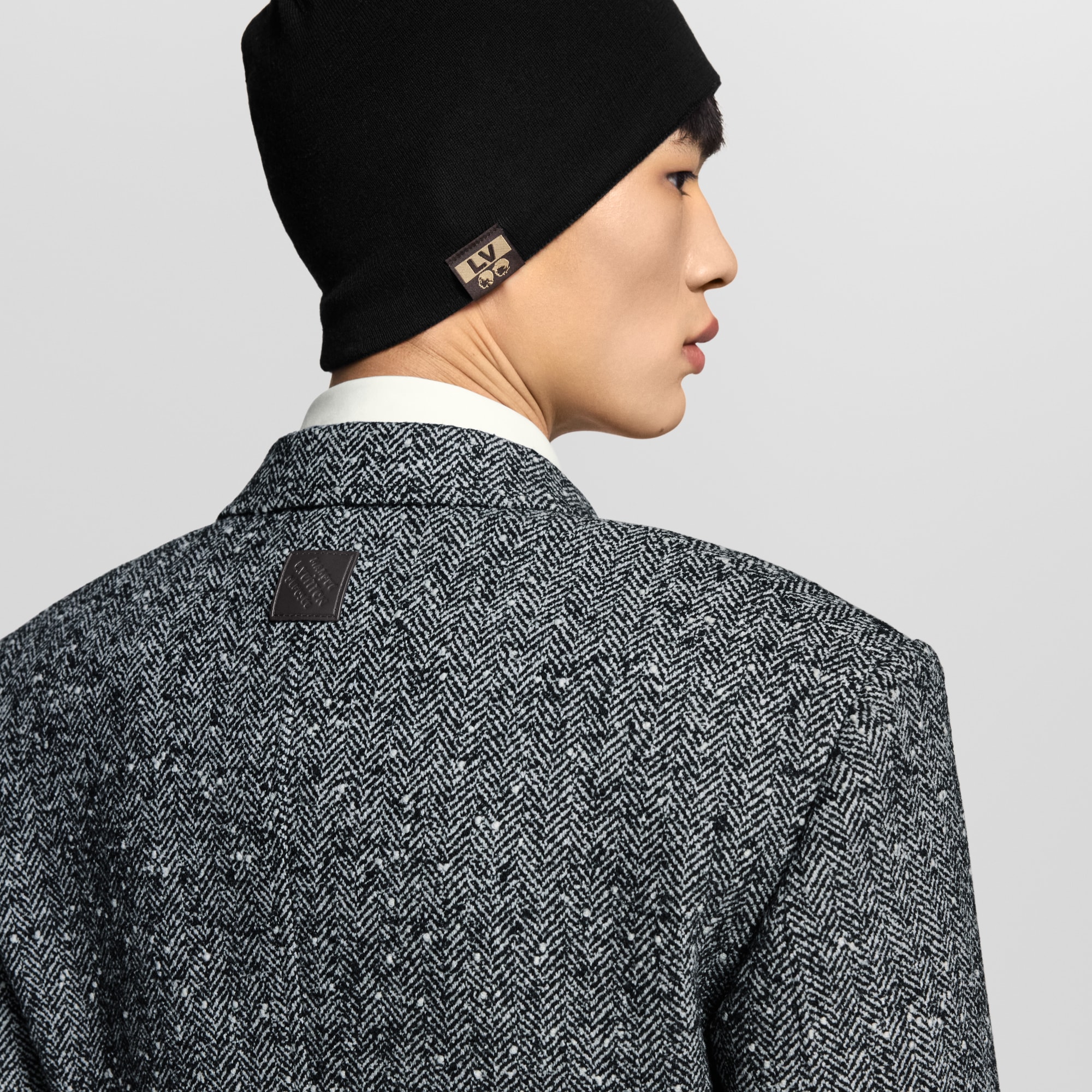 雙排扣粗呢外套  in 男士