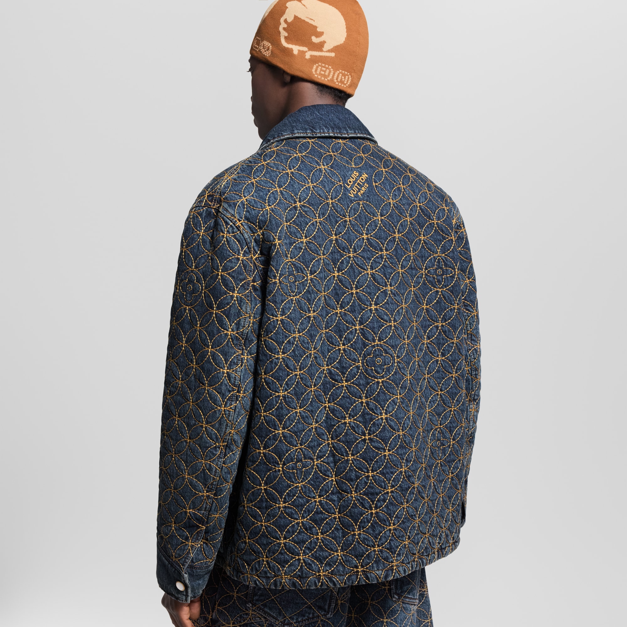 刺繡牛仔布外套  in 男士