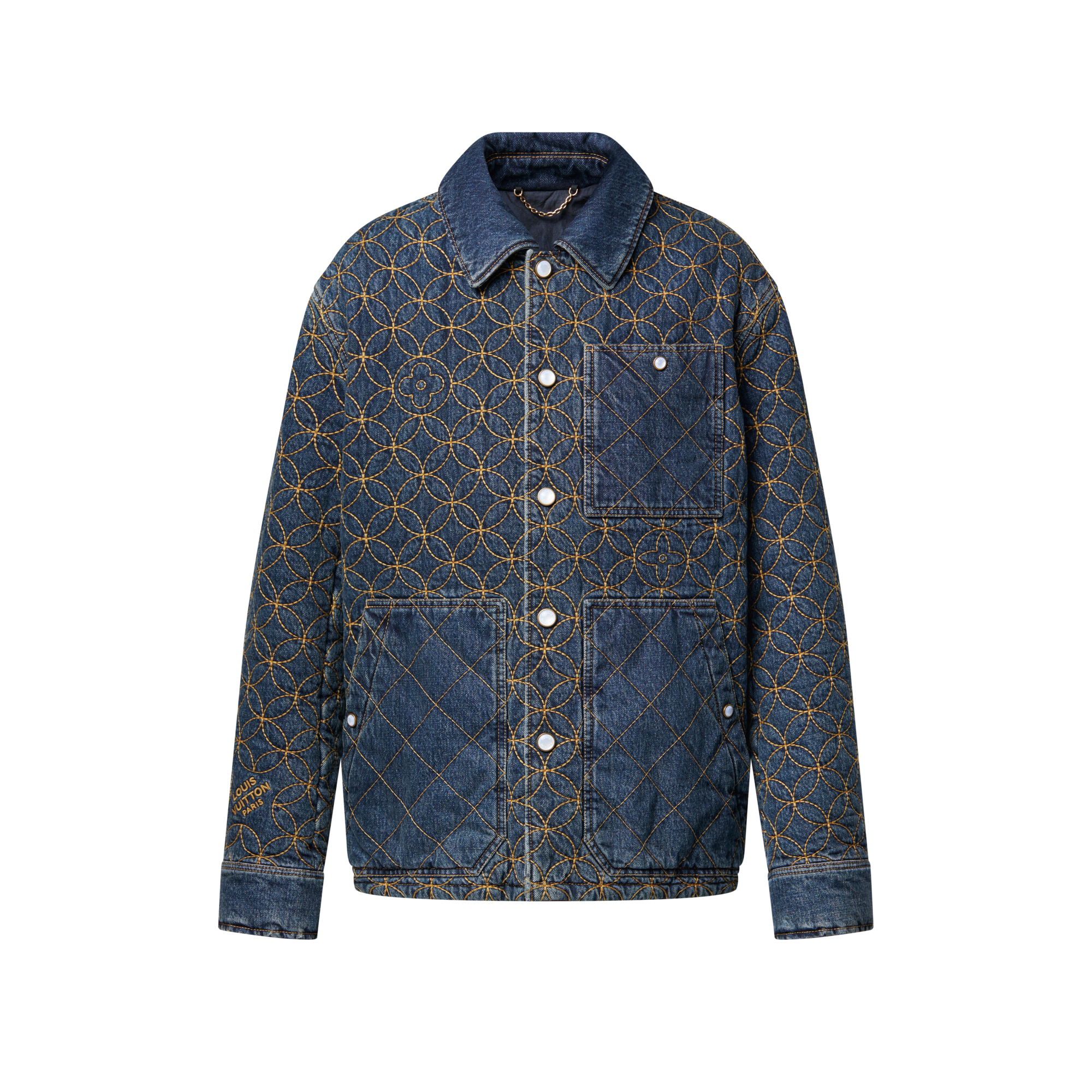 刺繡牛仔布外套  in 男士