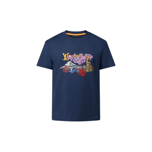 刺繡 T 恤 in 男士's 時裝系列 T 恤及馬球衫 collections by Louis Vuitton (產品縮放)