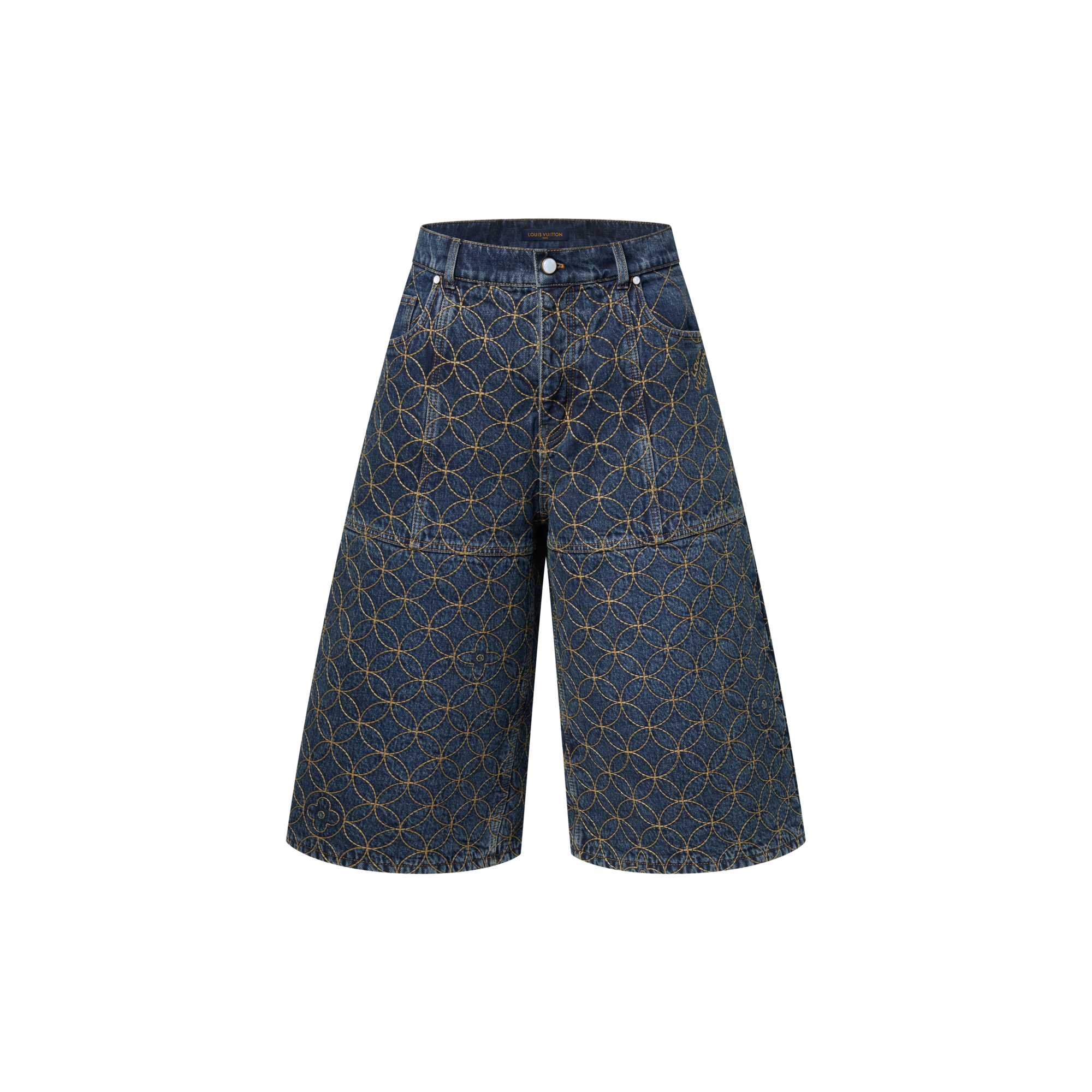 刺繡工裝風短褲  in 男士