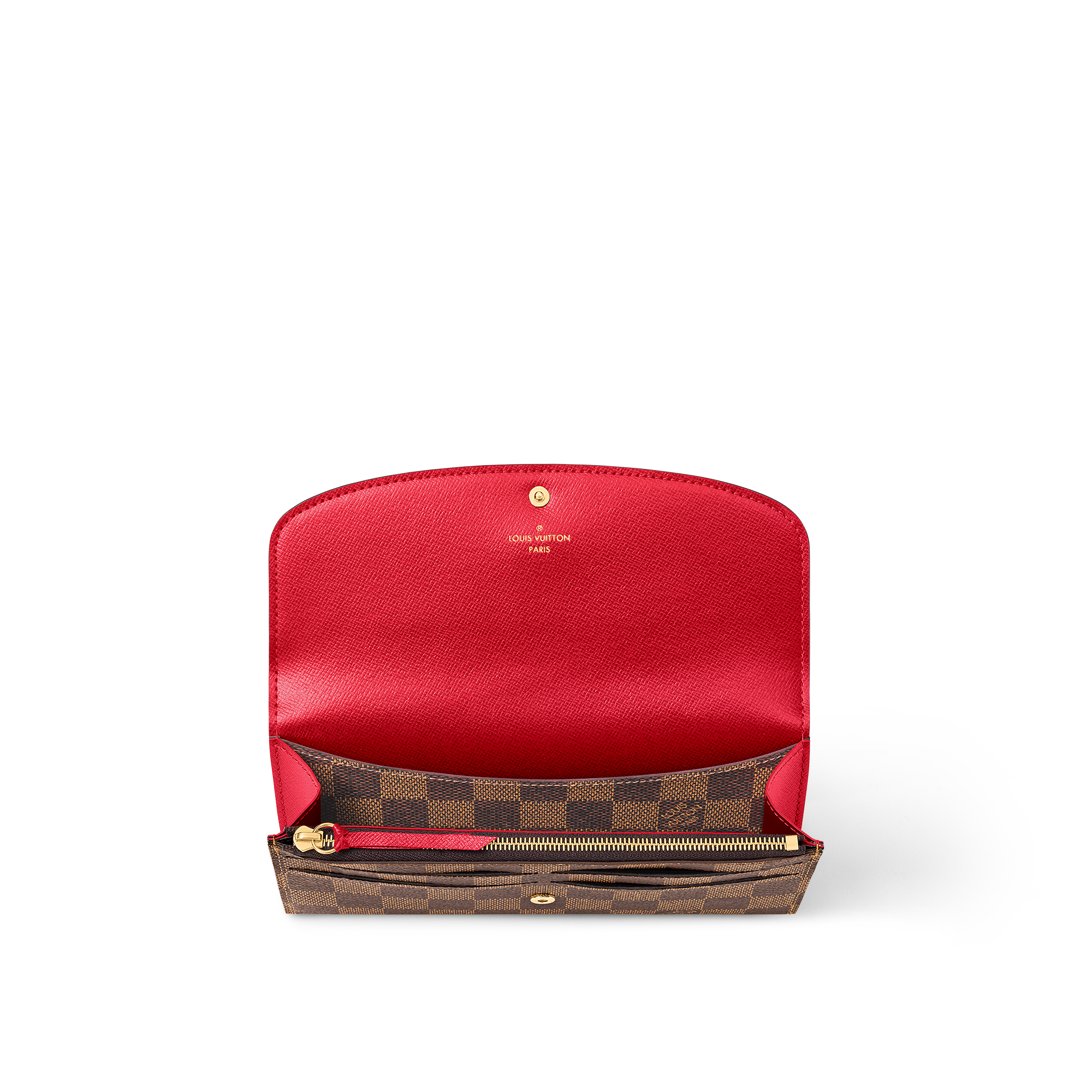 Emilie 錢包 Damier Ebène 帆布 in 女士