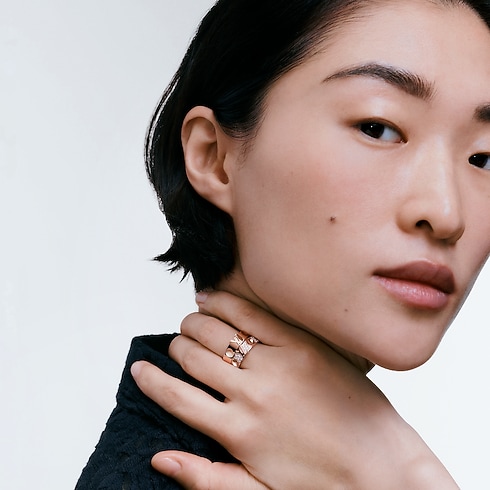 Empreinte 玫瑰K金配鑽石戒指 in 珠寶系列's 按類別瀏覽 戒指 collections by Louis Vuitton (產品縮放)