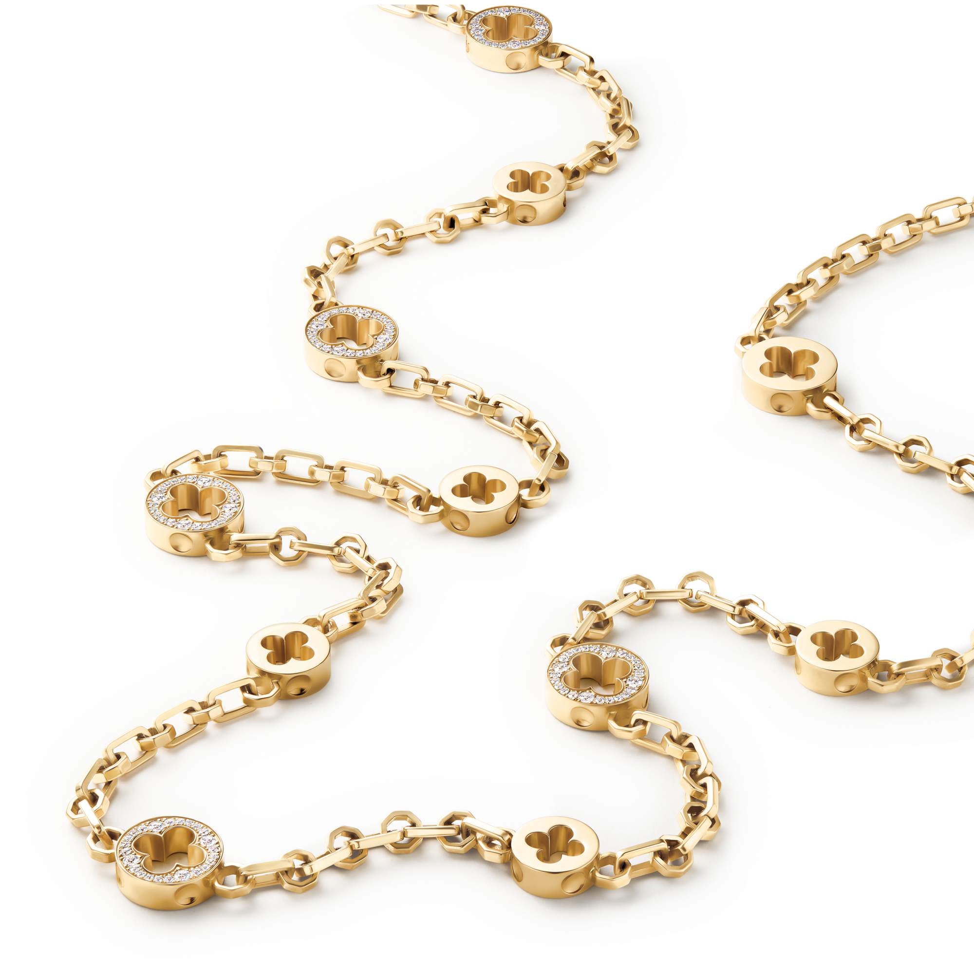 Empreinte 黃K金配鑽石可轉換式項鍊  in 珠寶系列