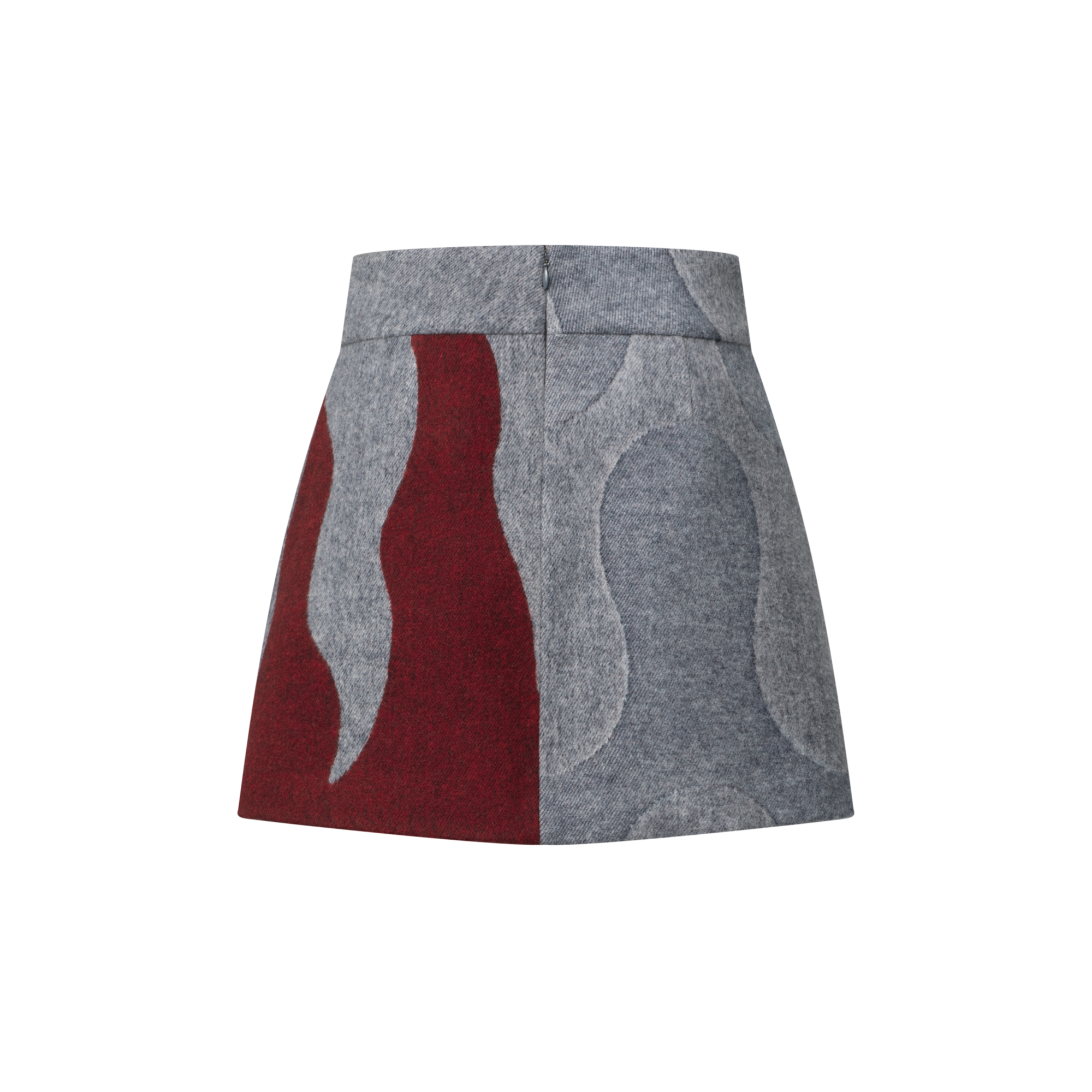 火焰提花圖案迷你半截裙  in 女士