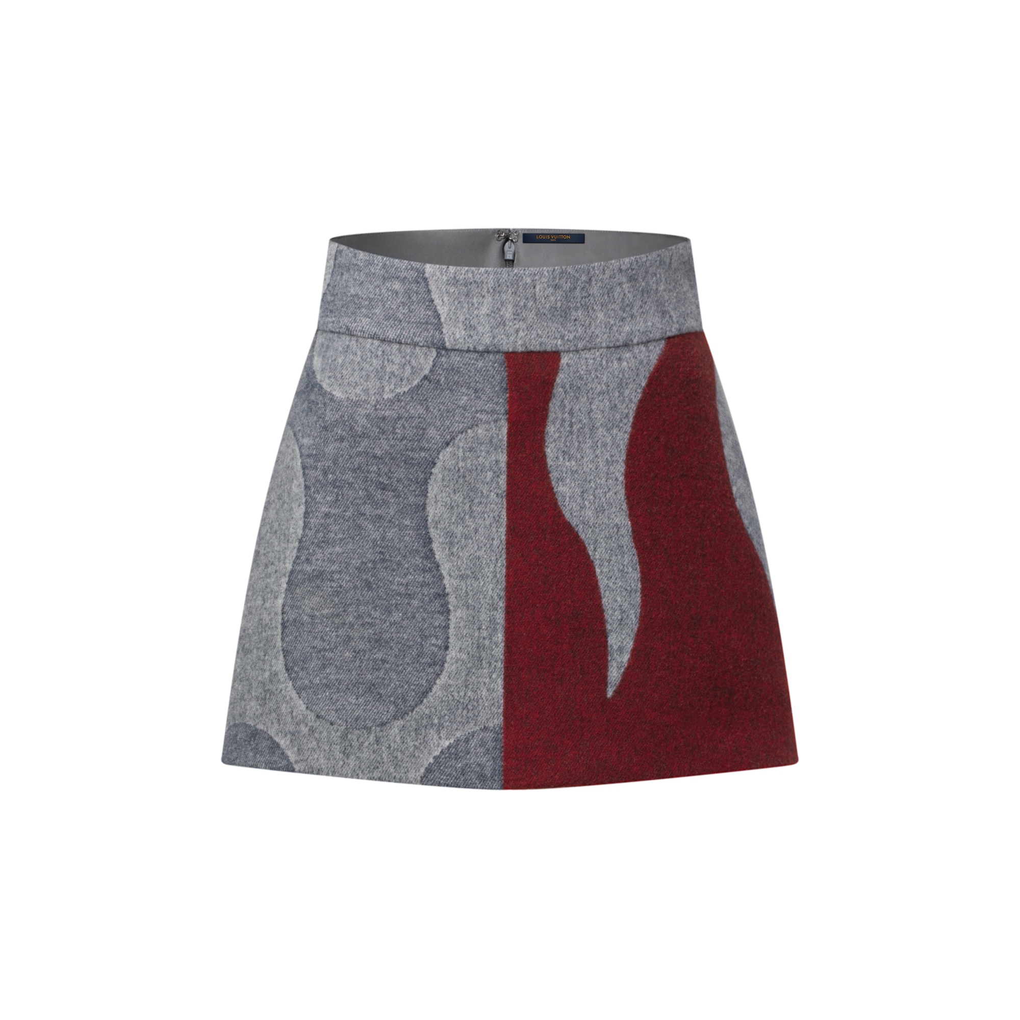 火焰提花圖案迷你半截裙  in 女士