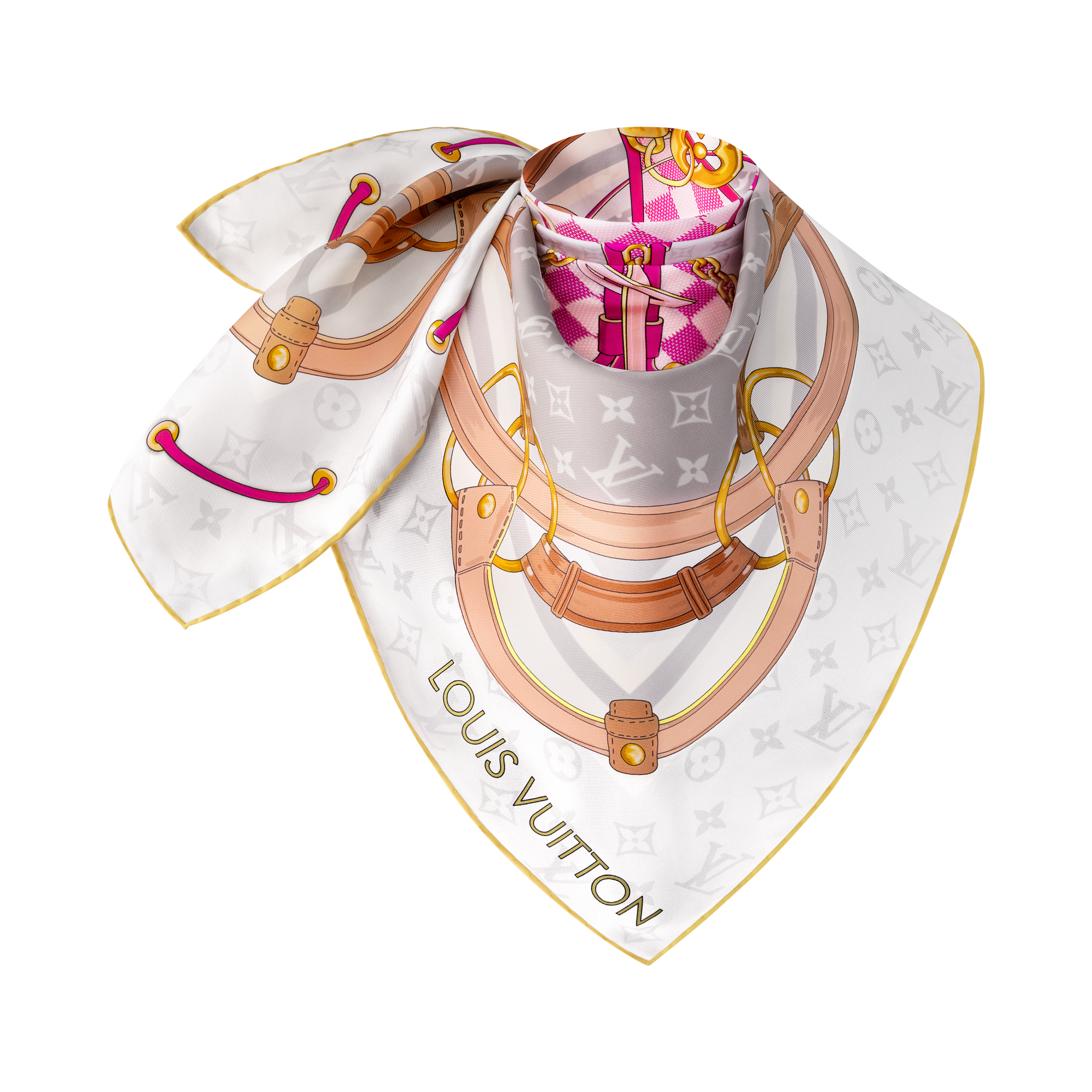 Flower And Straps 90方巾 . in 女士