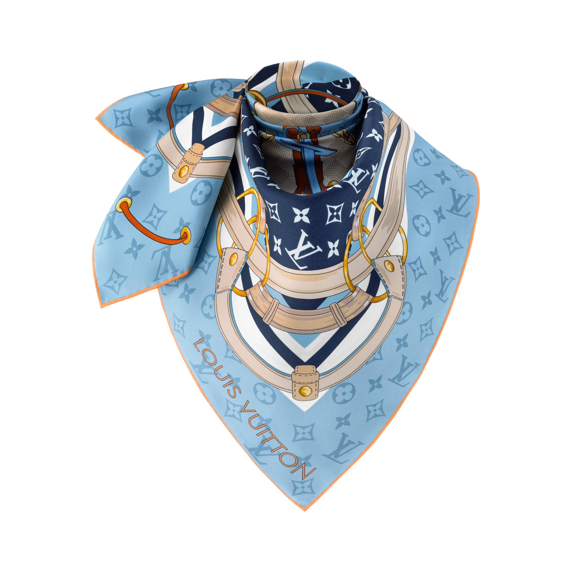 Flower And Straps 90方巾 . in 女士