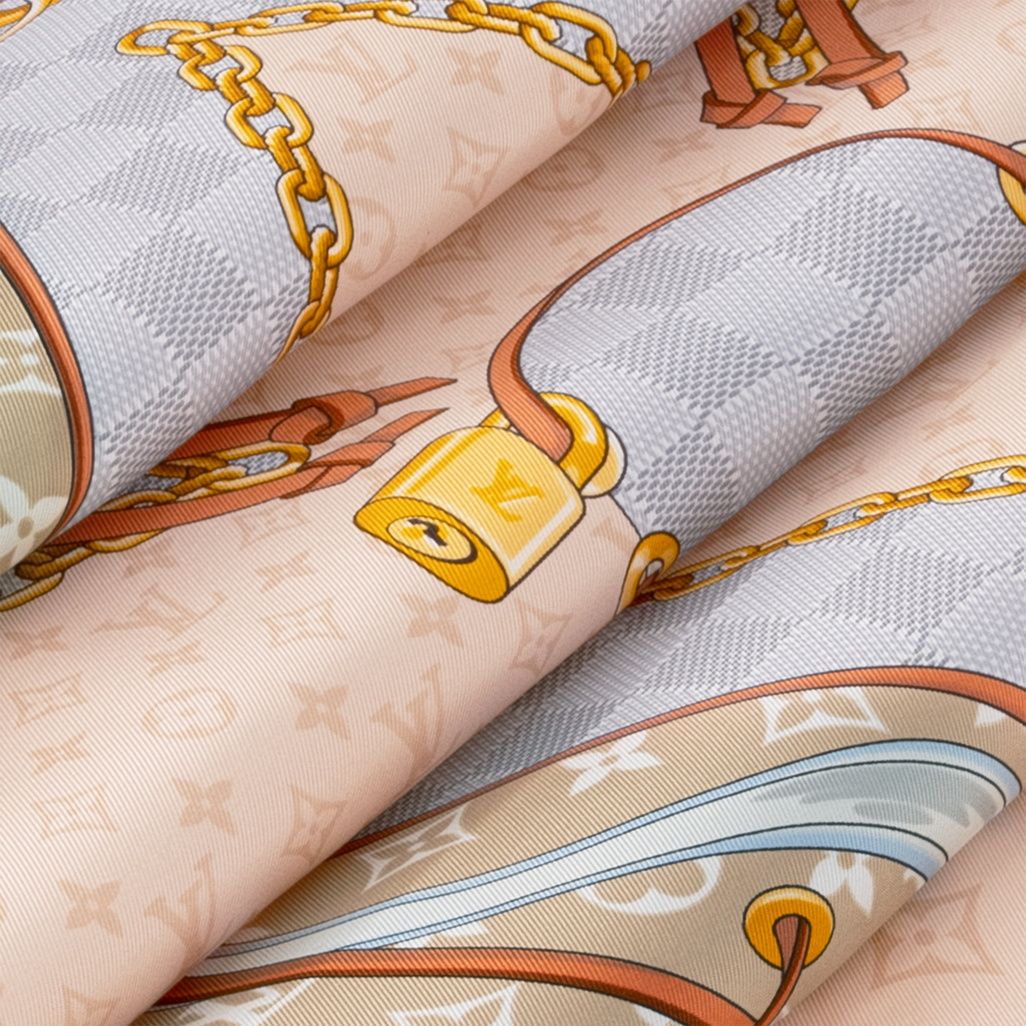 Flower And Straps 90方巾 . in 女士