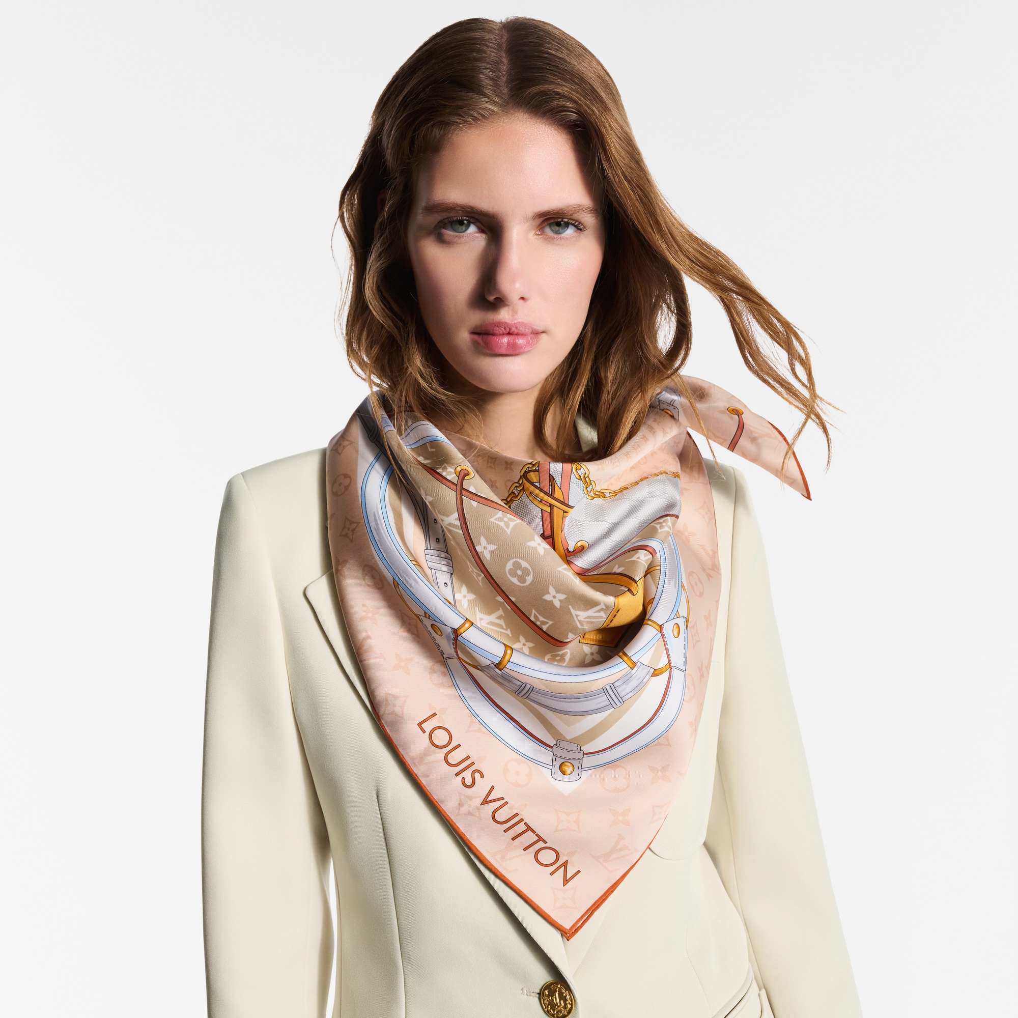 Flower And Straps 90方巾 . in 女士