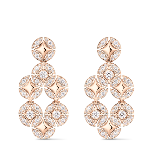 Galaxie 玫瑰K金配鑽石耳環 in Les Extraordinaires's 珠寶系列 耳環 collections by Louis Vuitton (產品縮放)