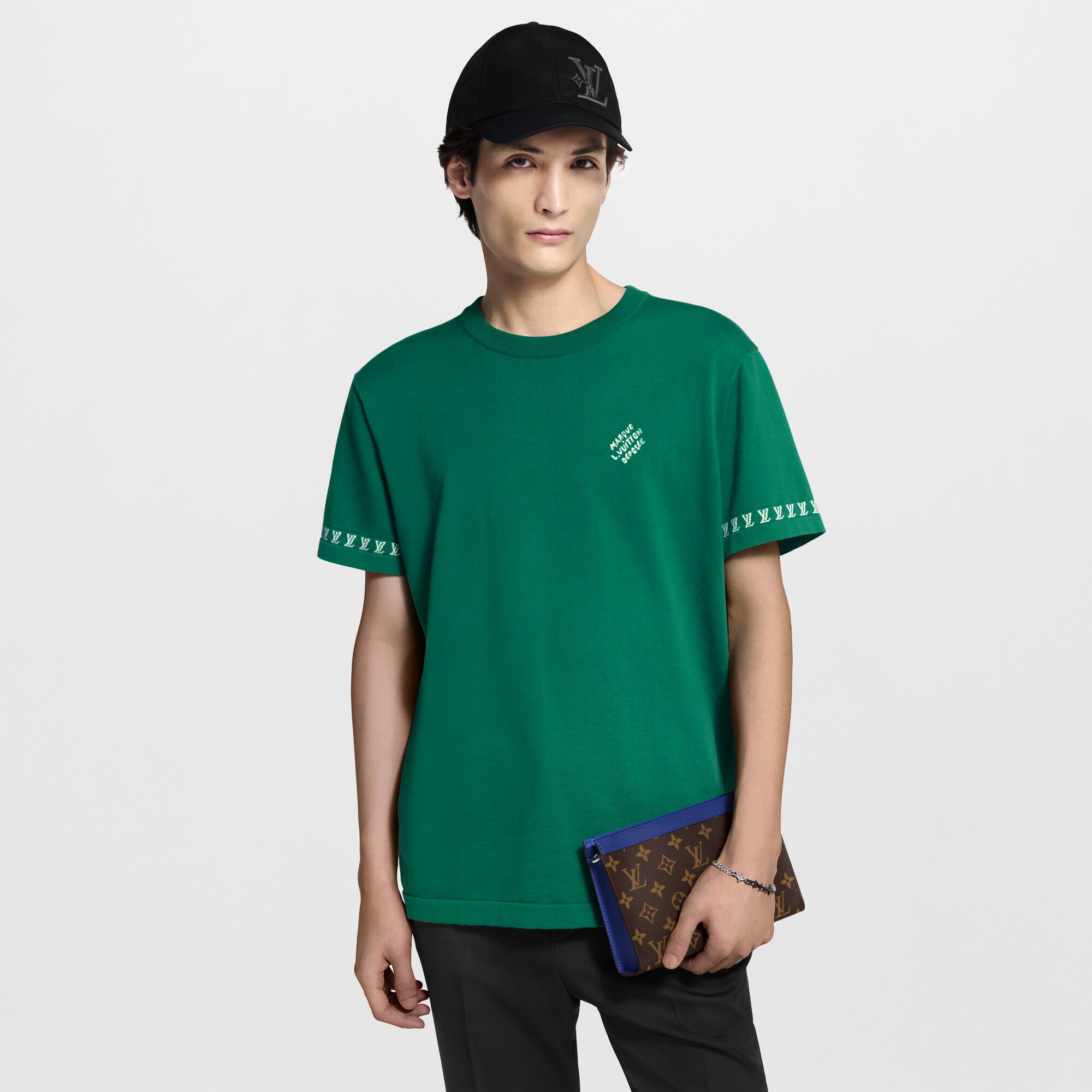 Gaston 可穿戴式錢包 Monogram Macassar in 時尚包包及小型皮件