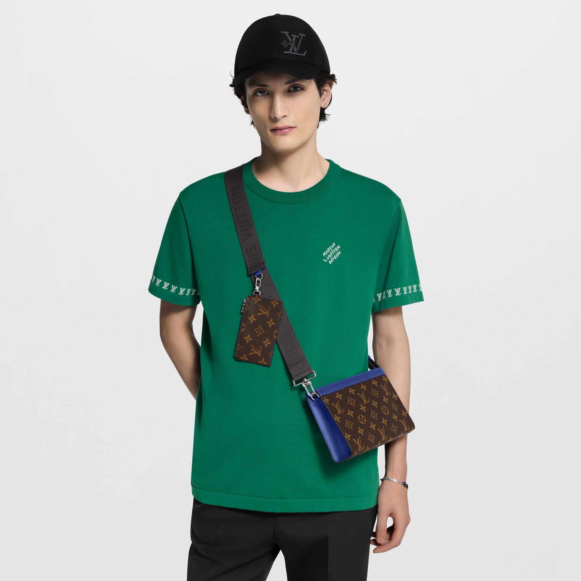 Gaston 可穿戴式錢包 Monogram Macassar in 時尚包包及小型皮件