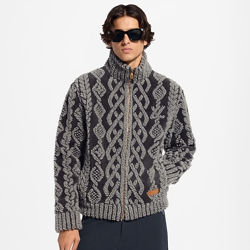 幾何圖案抓絨外套 in 男士's 時裝系列 時裝總覽 collections by Louis Vuitton (產品縮放)