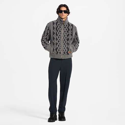幾何圖案抓絨外套 in 男士's 時裝系列 時裝總覽 collections by Louis Vuitton (產品縮放)