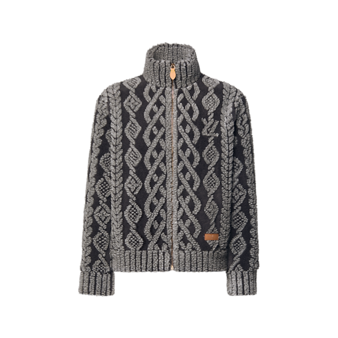 幾何圖案抓絨外套 in 男士's 時裝系列 時裝總覽 collections by Louis Vuitton (產品縮放)
