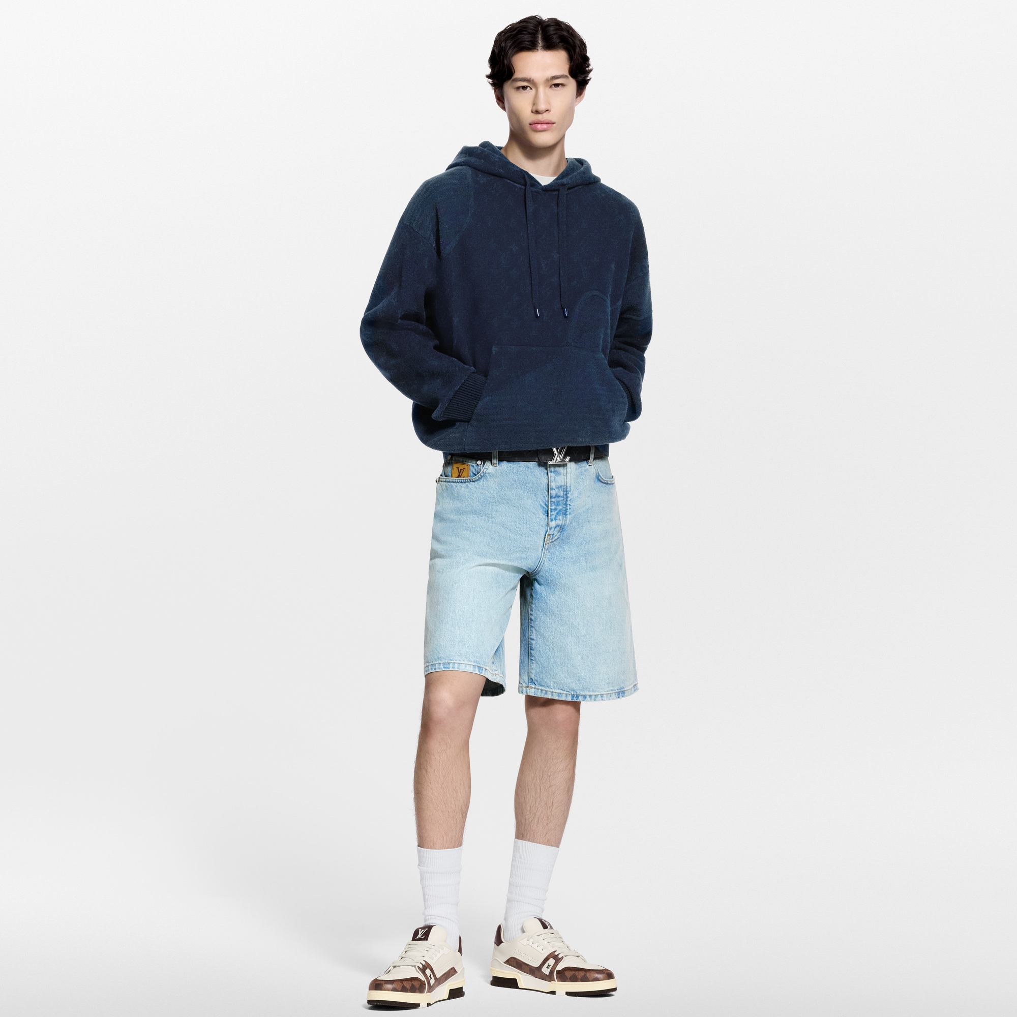 幾何風提花連帽上衣  in 男士