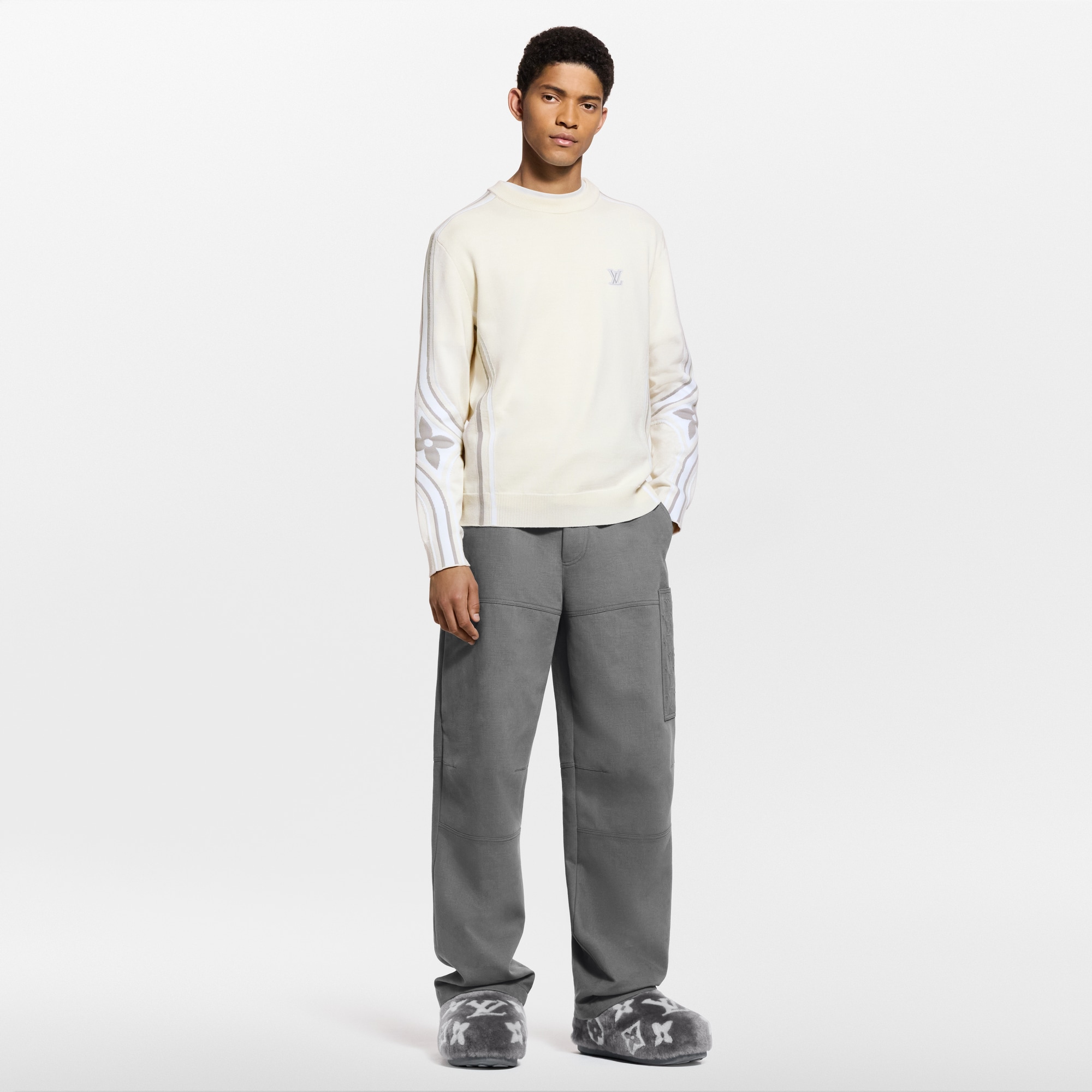 幾何風針織圓領上衣  in 全新系列