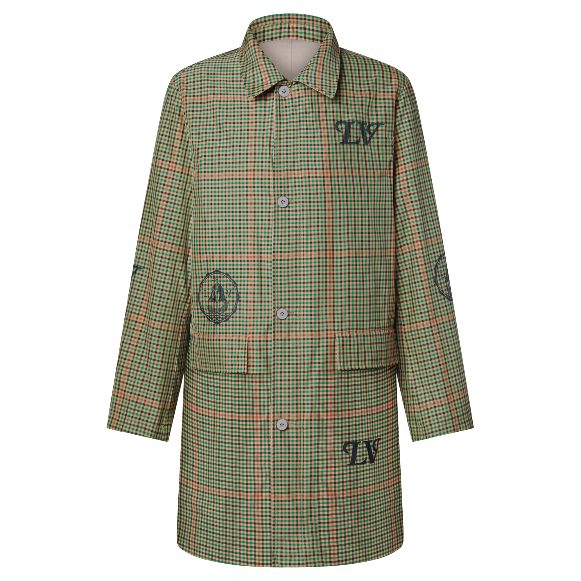 幾何風雙面雨衣  in 男士