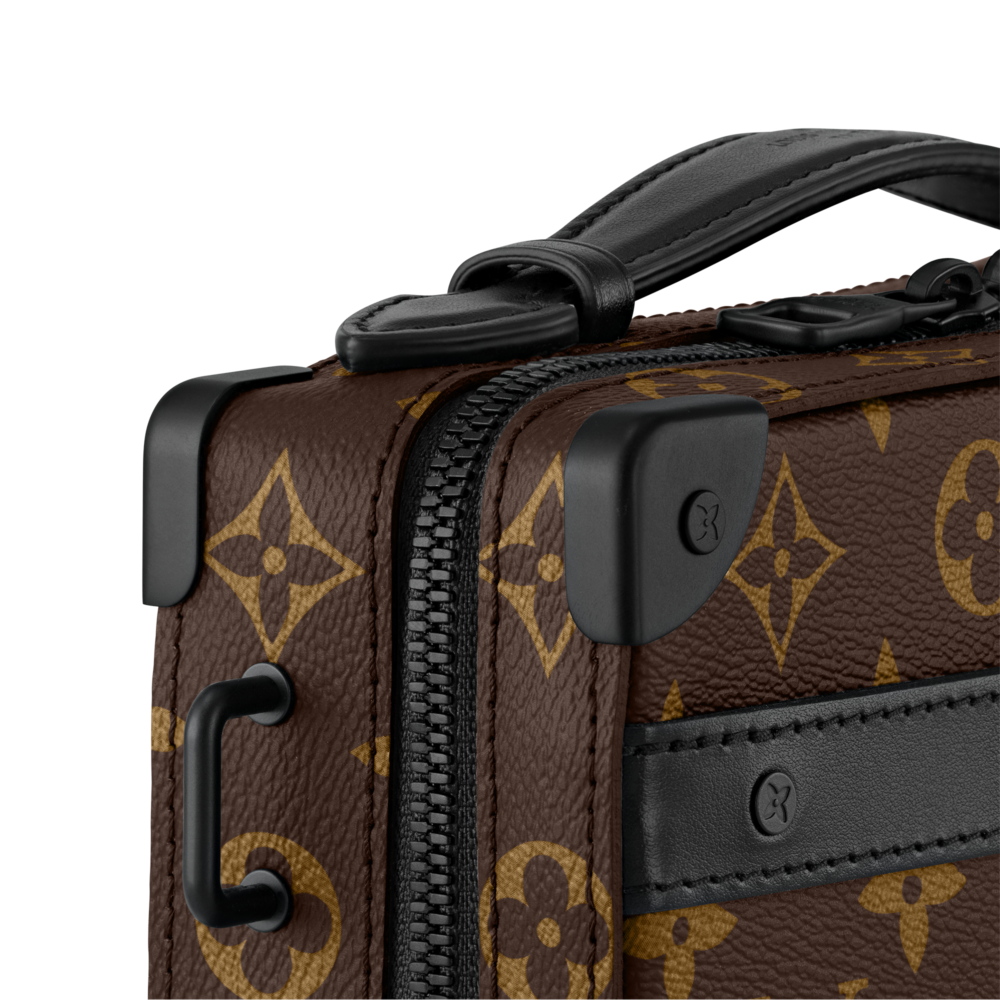 Handle Soft Trunk Monogram Macassar 帆布 in 男士