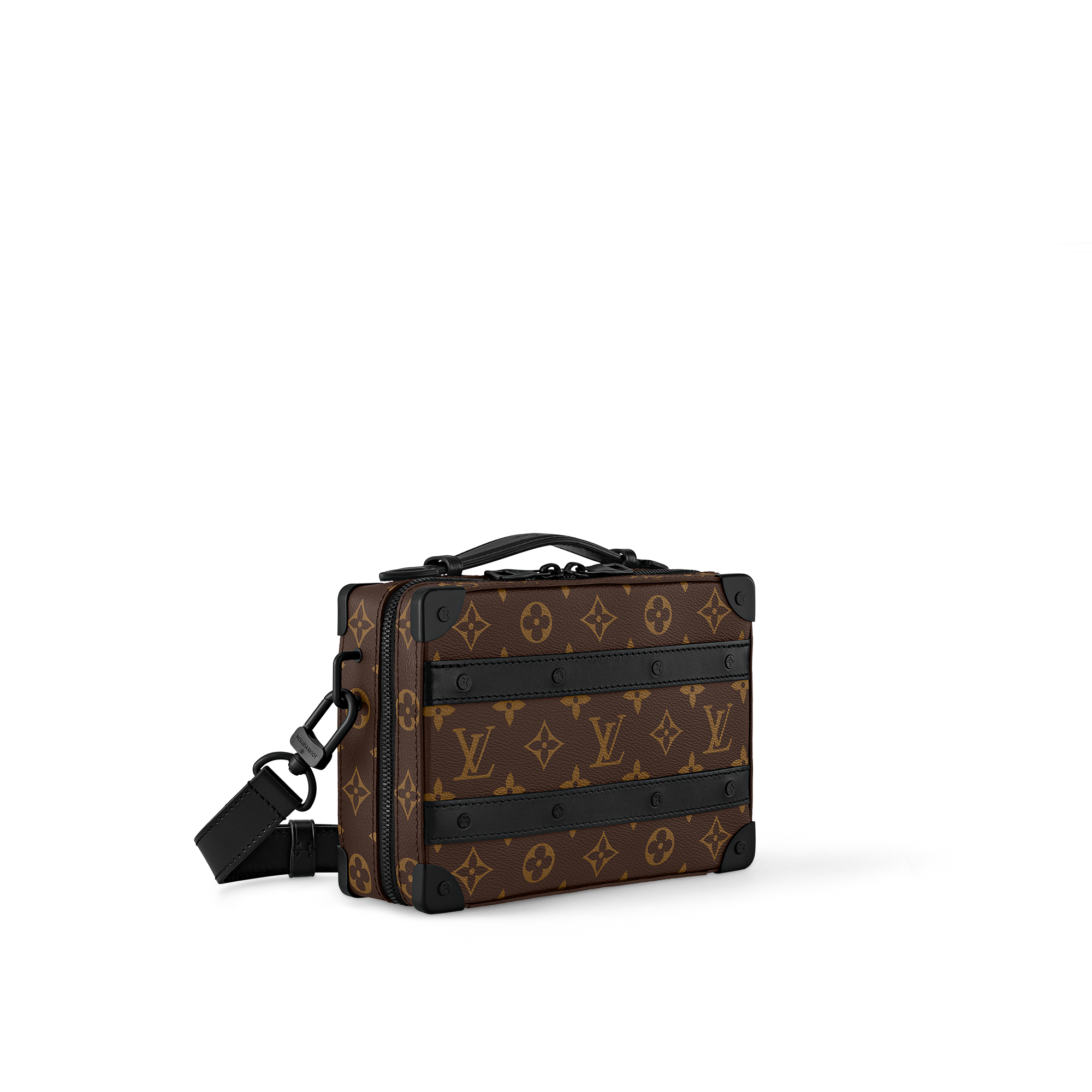 Handle Soft Trunk Monogram Macassar 帆布 in 男士