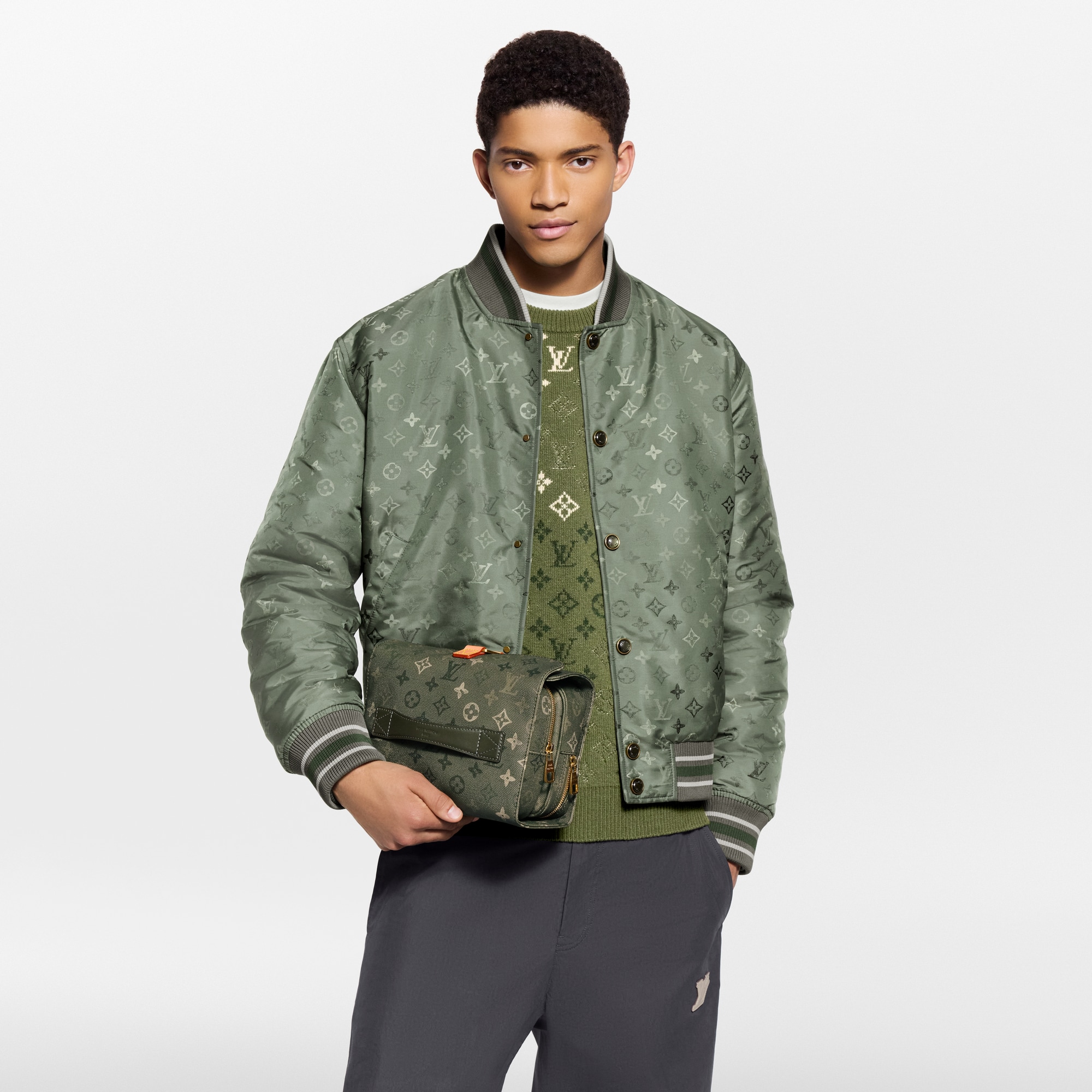 梳洗掛包 Monogram Other 帆布 in 男士