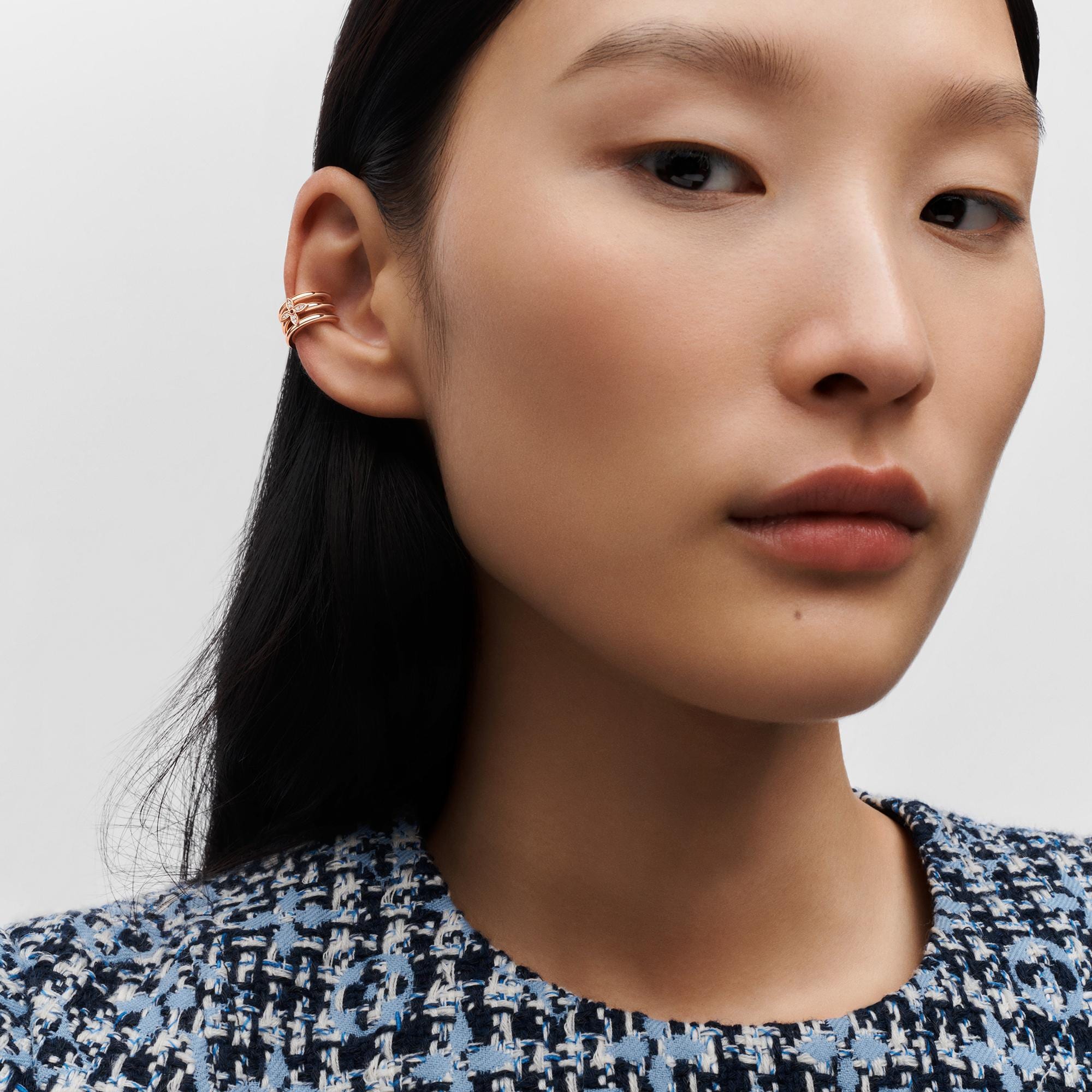 Idylle Blossom 玫瑰K金配鑽石單枚耳骨夾  in 珠寶系列