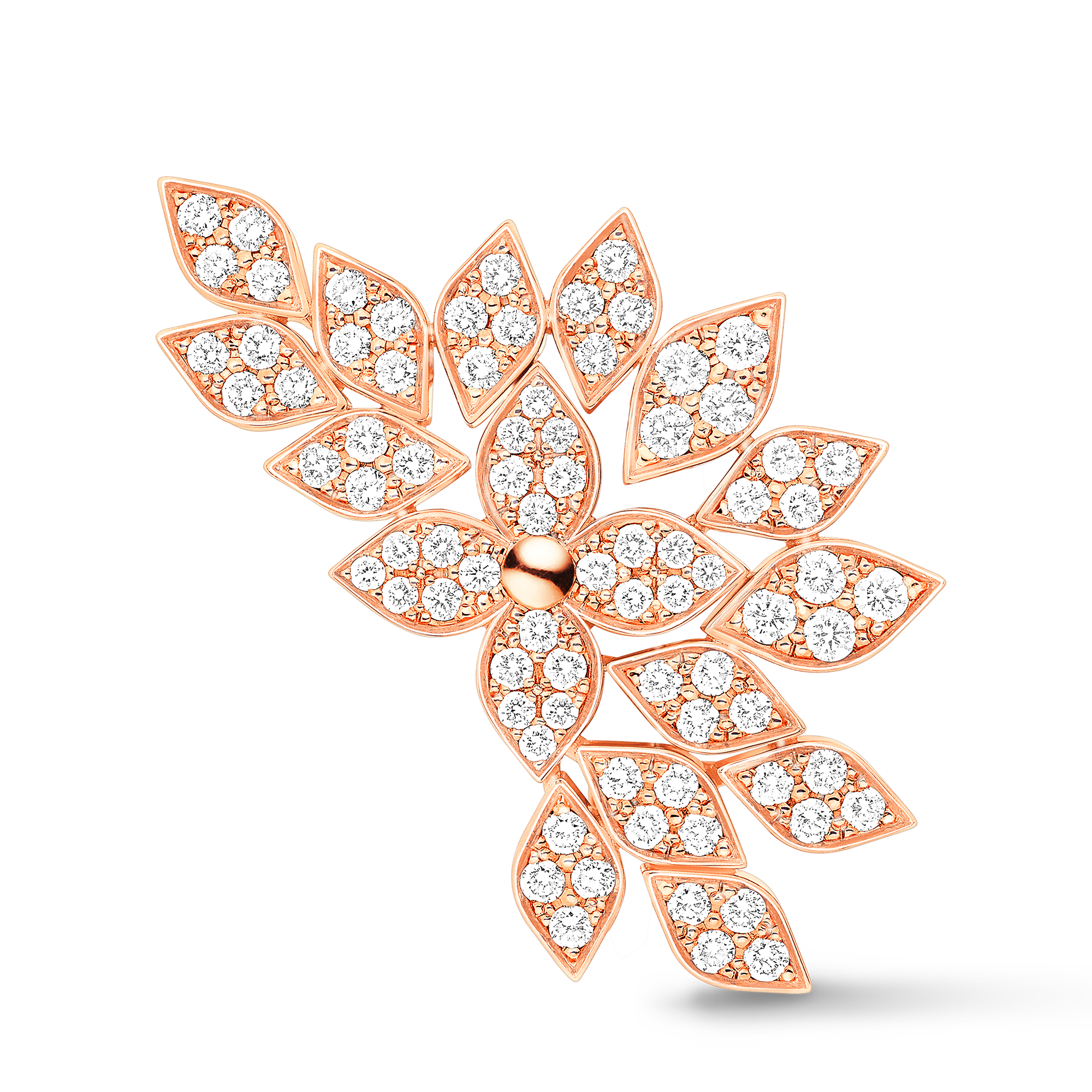 Idylle Blossom 單枚耳骨夾 - 配玫瑰K金及鑽石  in 珠寶系列