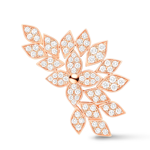 Idylle Blossom 單枚耳骨夾 - 配玫瑰K金及鑽石 in 珠寶系列's 按類別瀏覽 耳環 collections by Louis Vuitton (產品縮放)