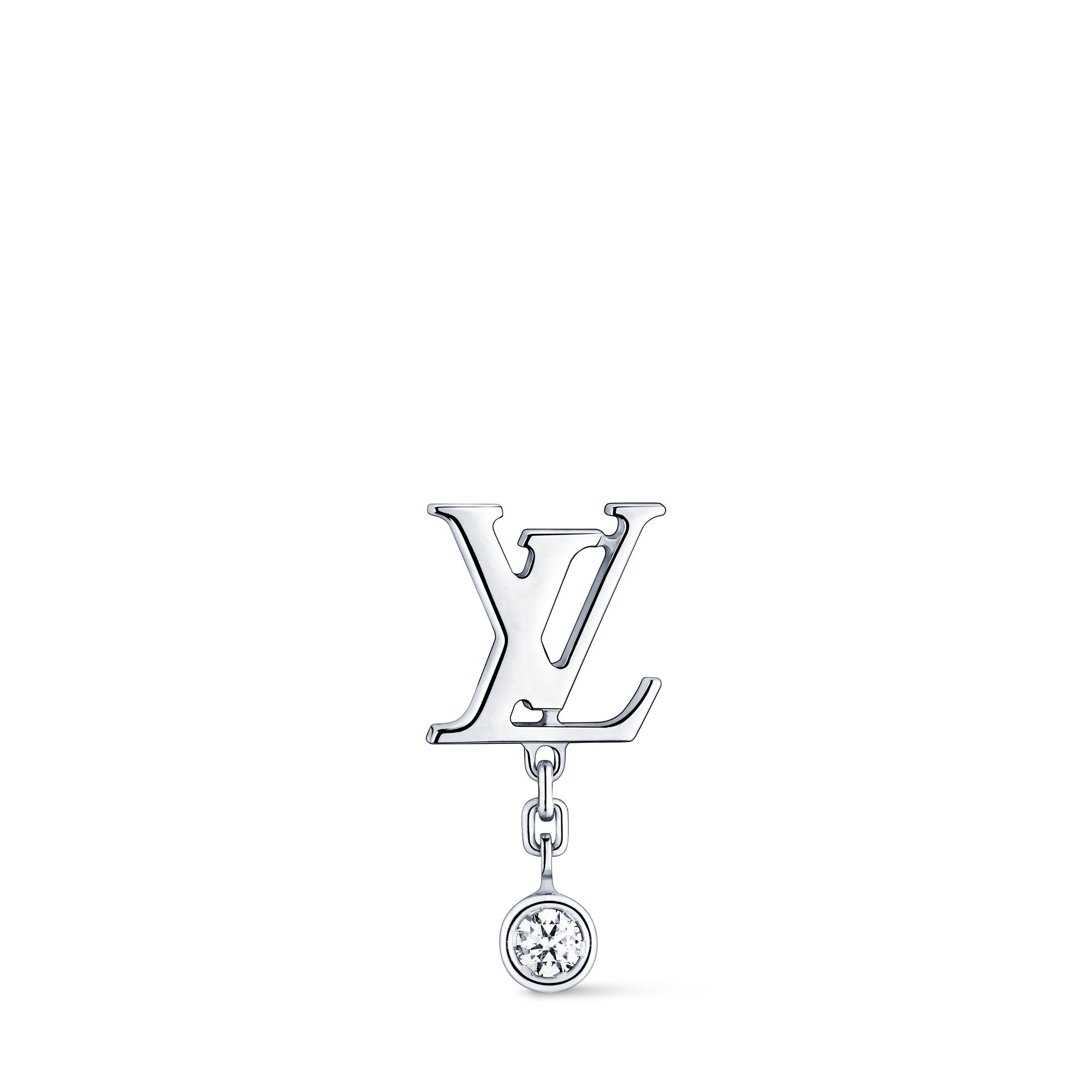 Idylle Blossom LV 白K金配鑽石耳環 - 單枚  in 珠寶系列