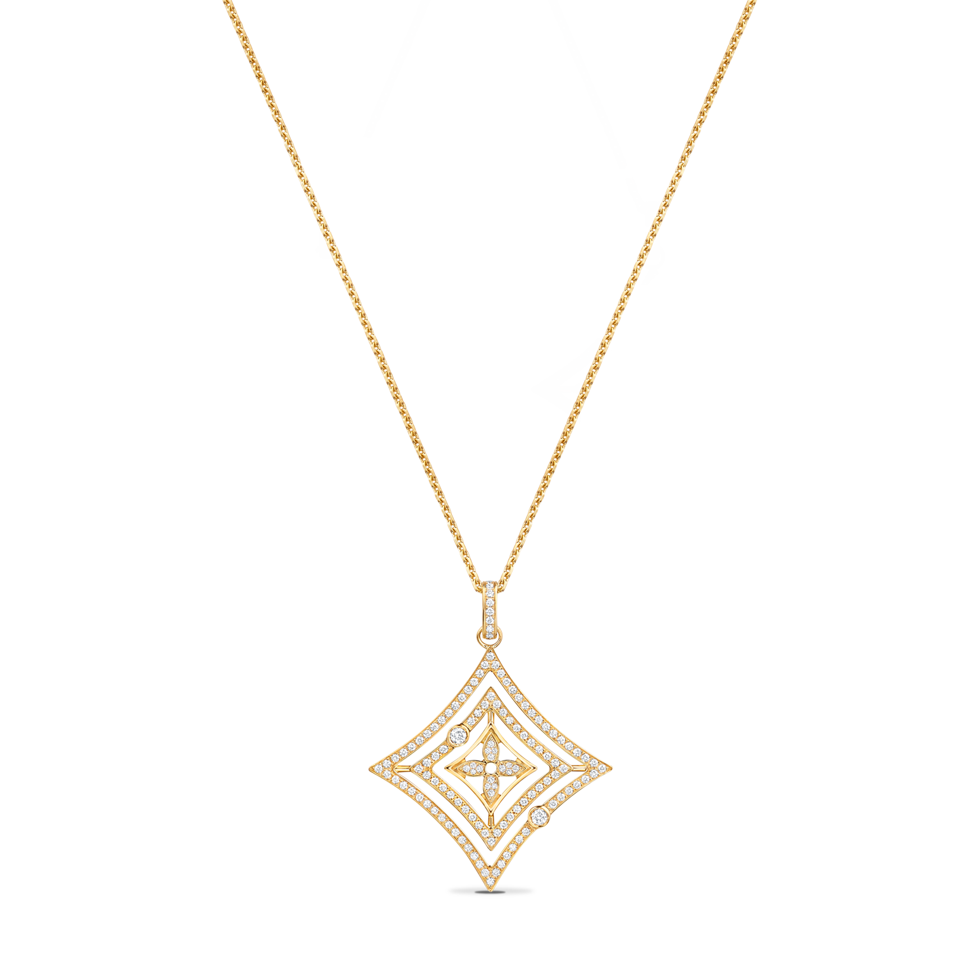 Idylle Blossom 黃K金配鑽石圓牌  in 珠寶系列