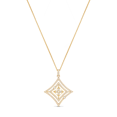 Idylle Blossom 黃K金配鑽石圓牌 in 珠寶系列's 按類別瀏覽 高級珠寶總覽 collections by Louis Vuitton (產品縮放)