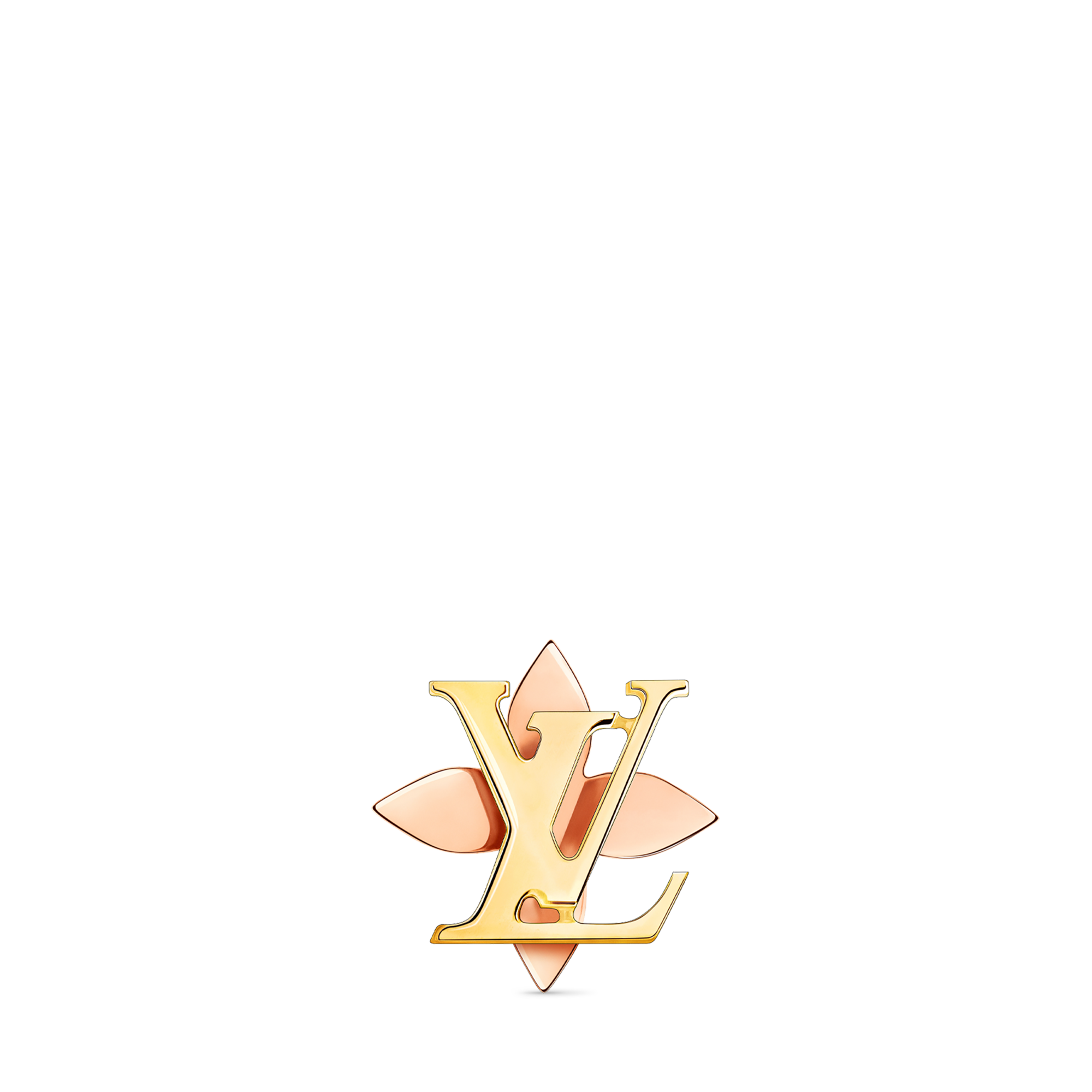 Idylle Blossom 玫瑰K金及黃K金配鑽石雙面單枚耳釘  in 珠寶系列