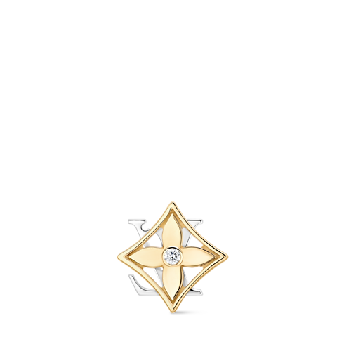 Idylle Blossom 黃K金及白K金配鑽石雙面單枚耳釘 in 珠寶系列's 按類別瀏覽 耳環 collections by Louis Vuitton (產品縮放)