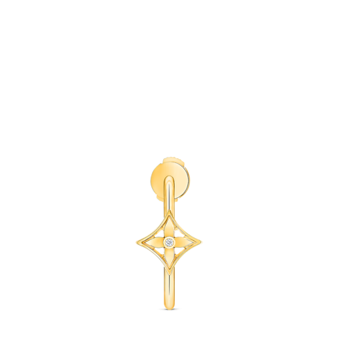 Idylle Blossom 黃K金配鑽石小型環狀單枚耳環 in 珠寶系列's 按類別瀏覽 耳環 collections by Louis Vuitton (產品縮放)