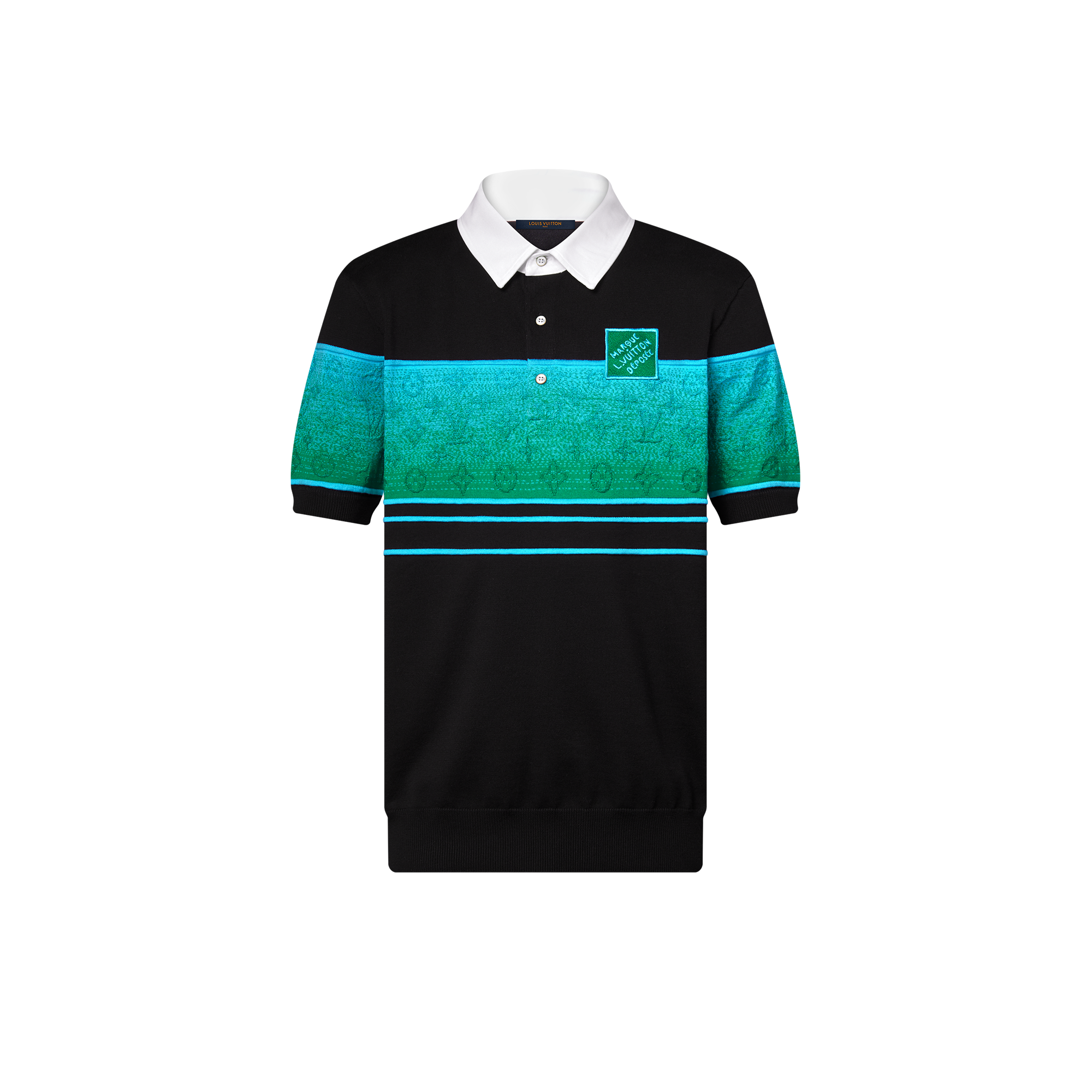 幻彩提花短袖 Polo 衫  in 男士