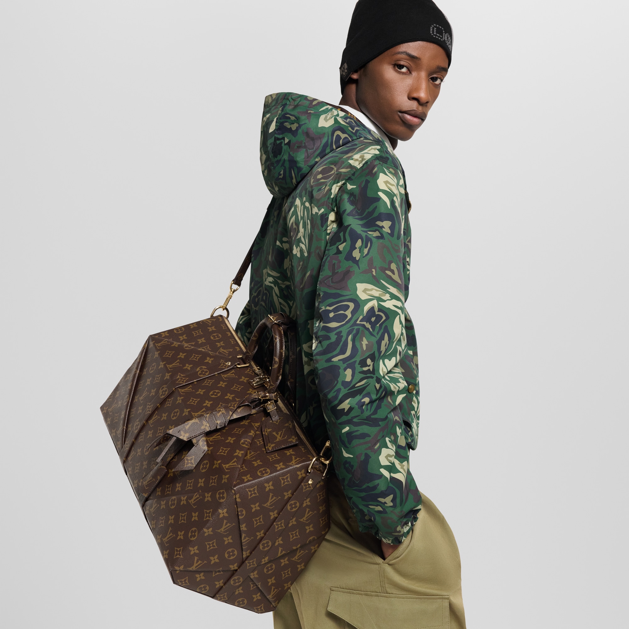 Keepall 50 Autres Cuirs Monogram in 男士