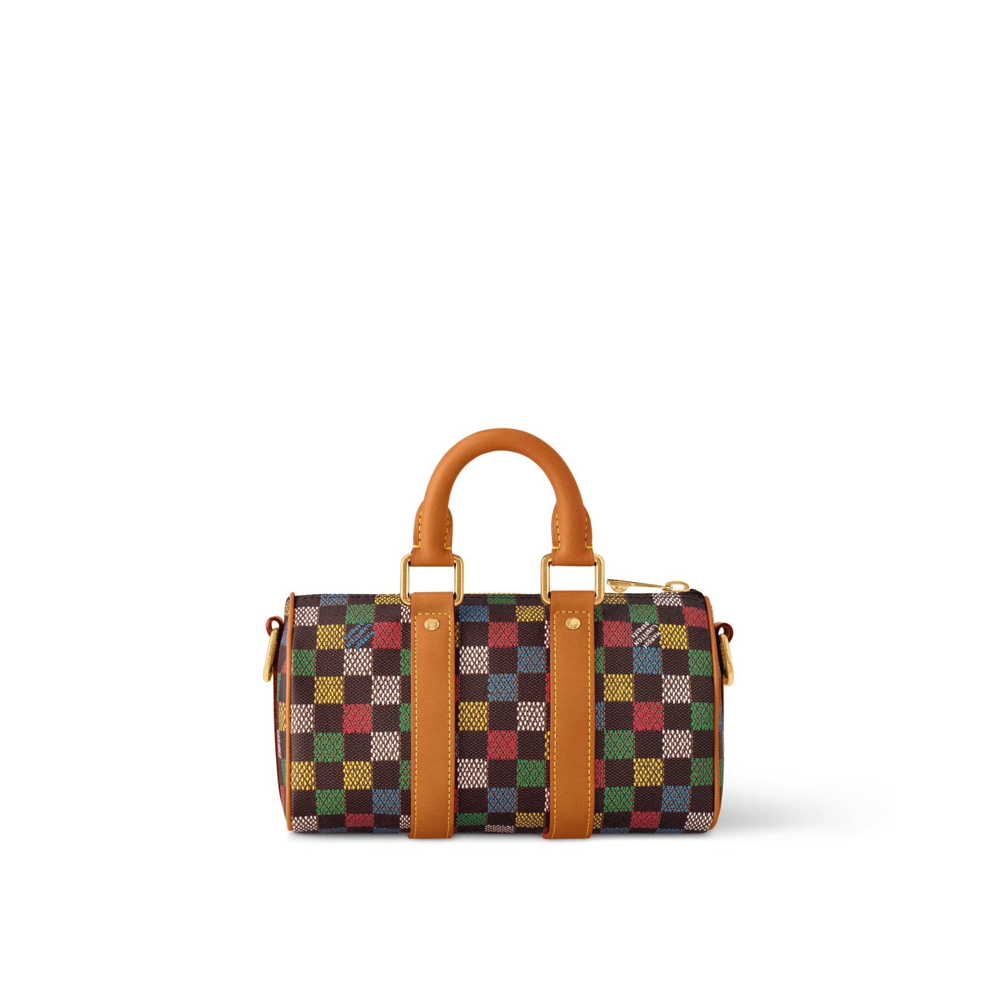 Keepall Bandoulière 25 Damier Ebène 帆布 in 時尚包包及小型皮件
