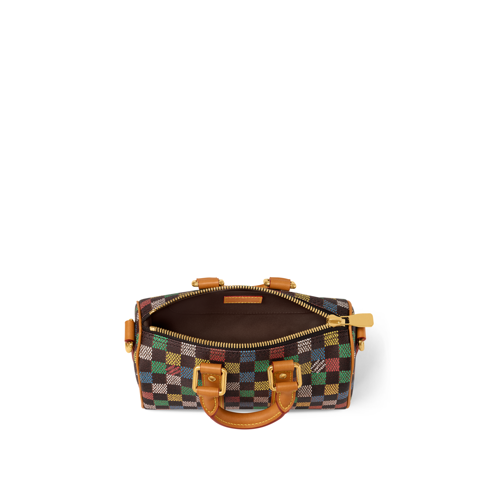 Keepall Bandoulière 25 Damier Ebène 帆布 in 時尚包包及小型皮件