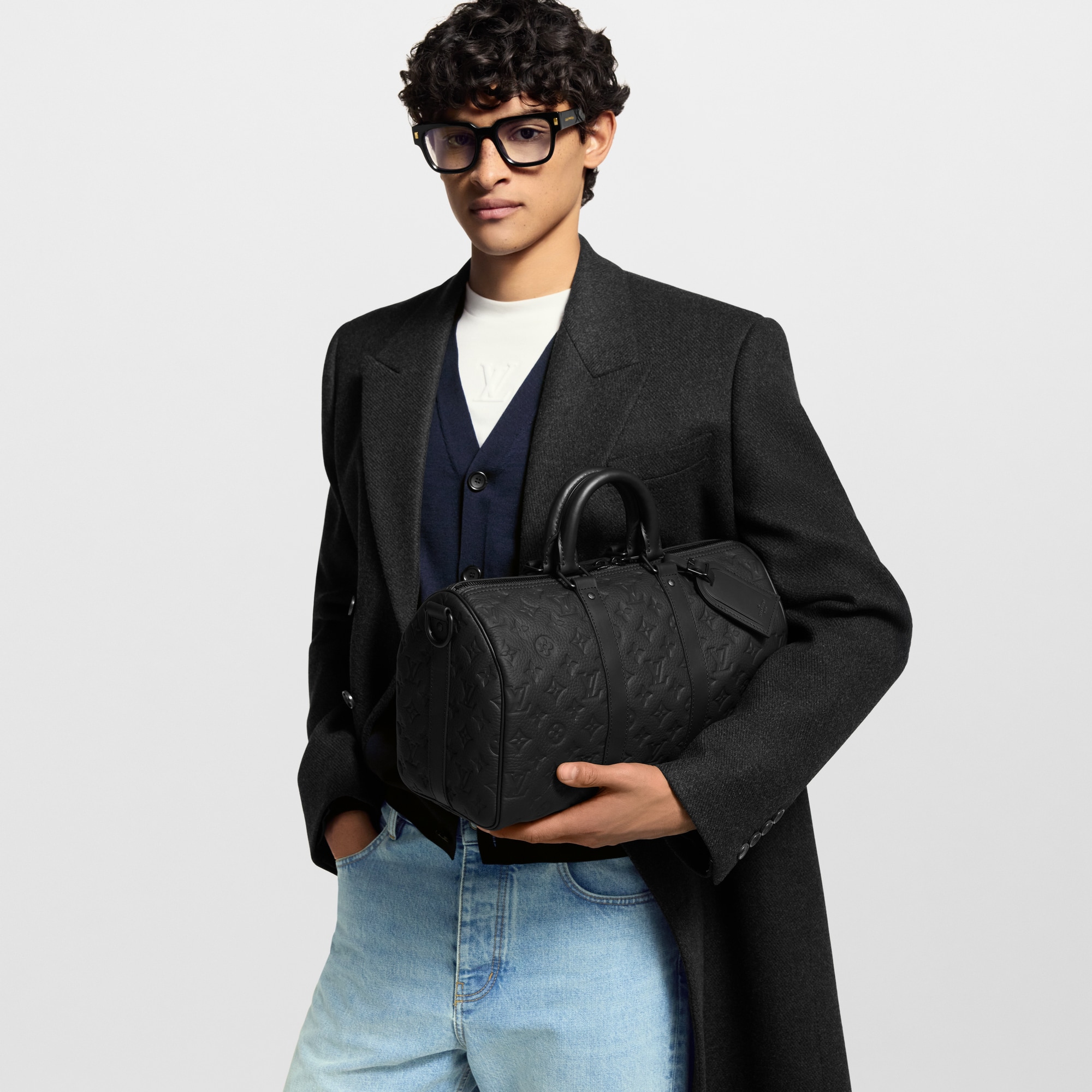 Keepall Bandoulière 35 Monogram Taurillon 皮革 in 男士