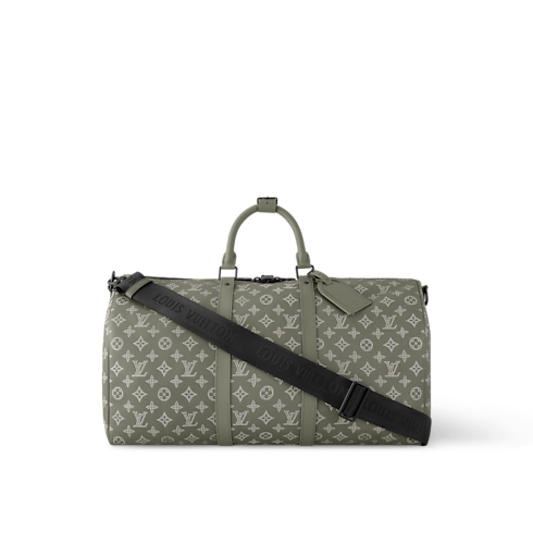 Keepall Bandoulière 50 Monogram Shadow 皮革 in 男士's Discontinued Product Obs 11 collections by Louis Vuitton (產品縮放)