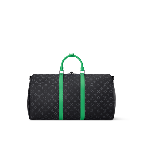 Keepall Bandoulière 50 Monogram Eclipse 帆布 in 時尚包包及小型皮件's 男士時尚包包 LV Icons collections by Louis Vuitton (產品縮放)